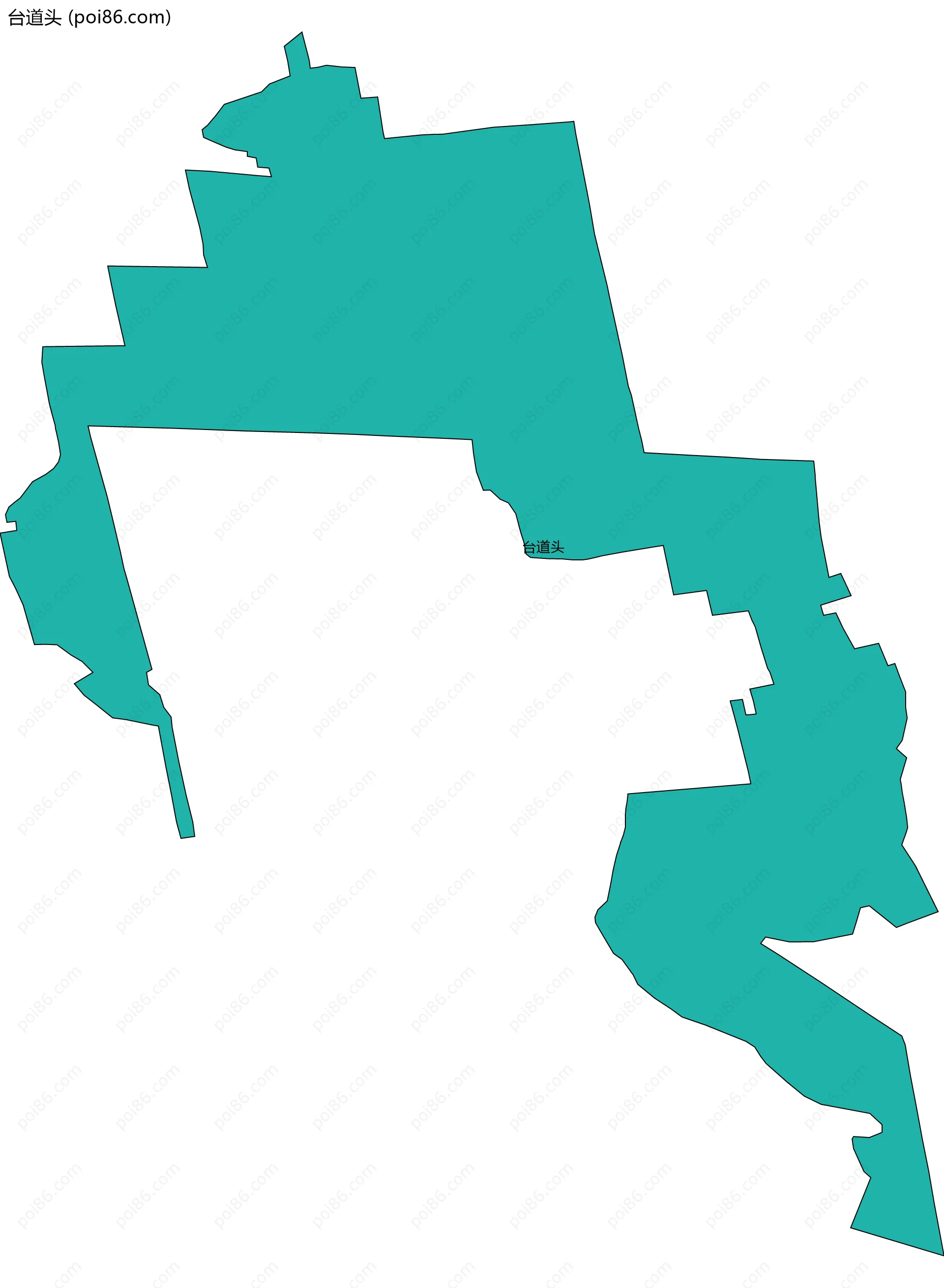 台道头边界地图