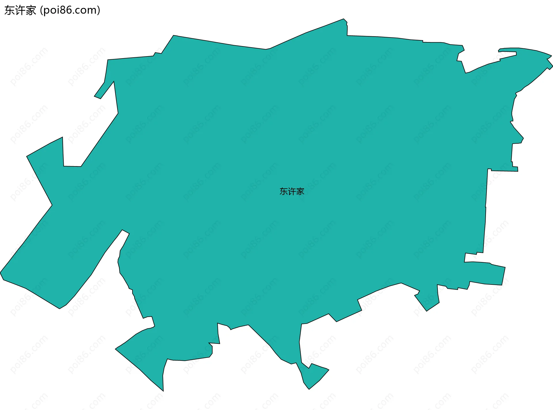 东许家边界地图