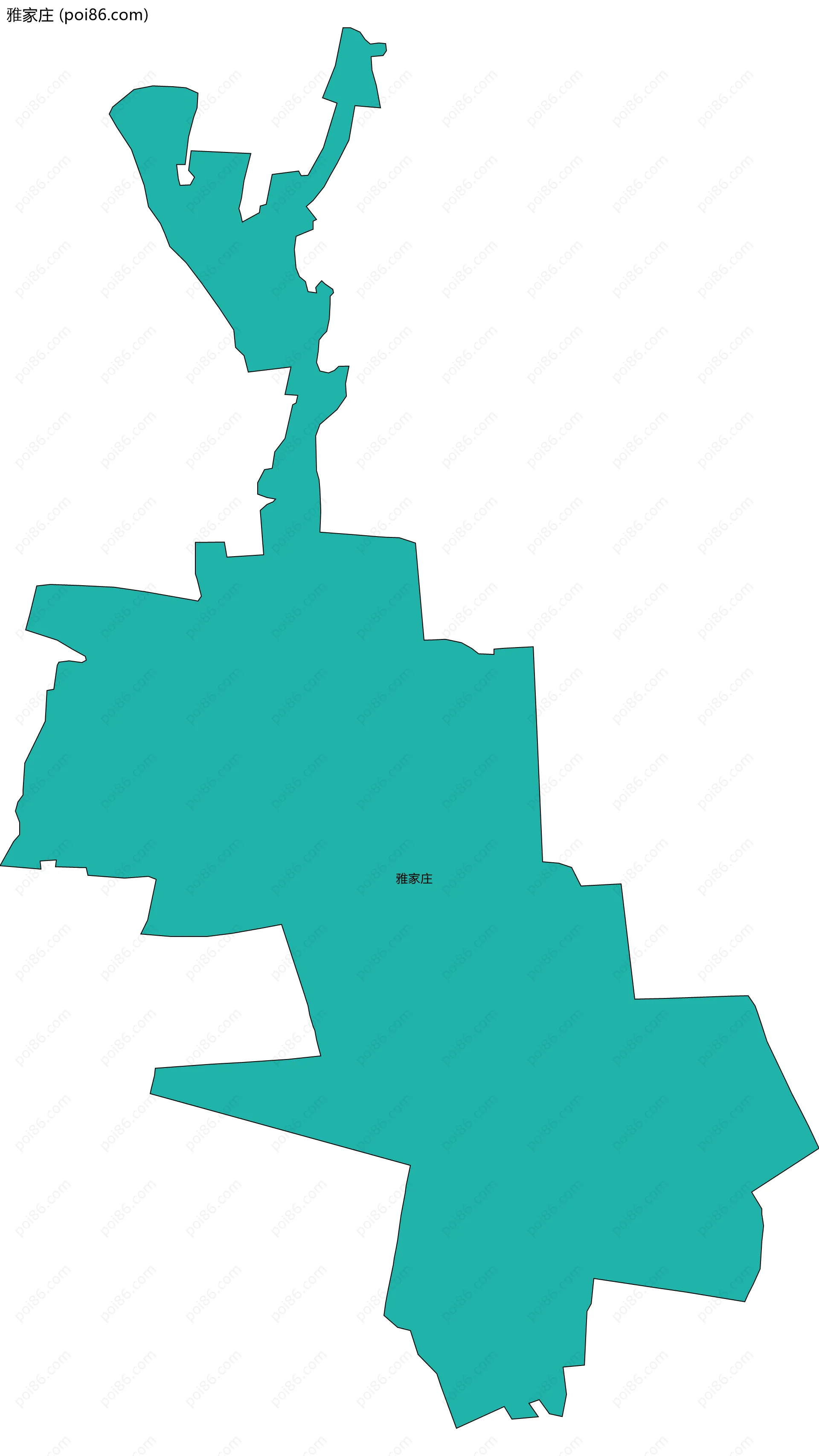 雅家庄边界地图
