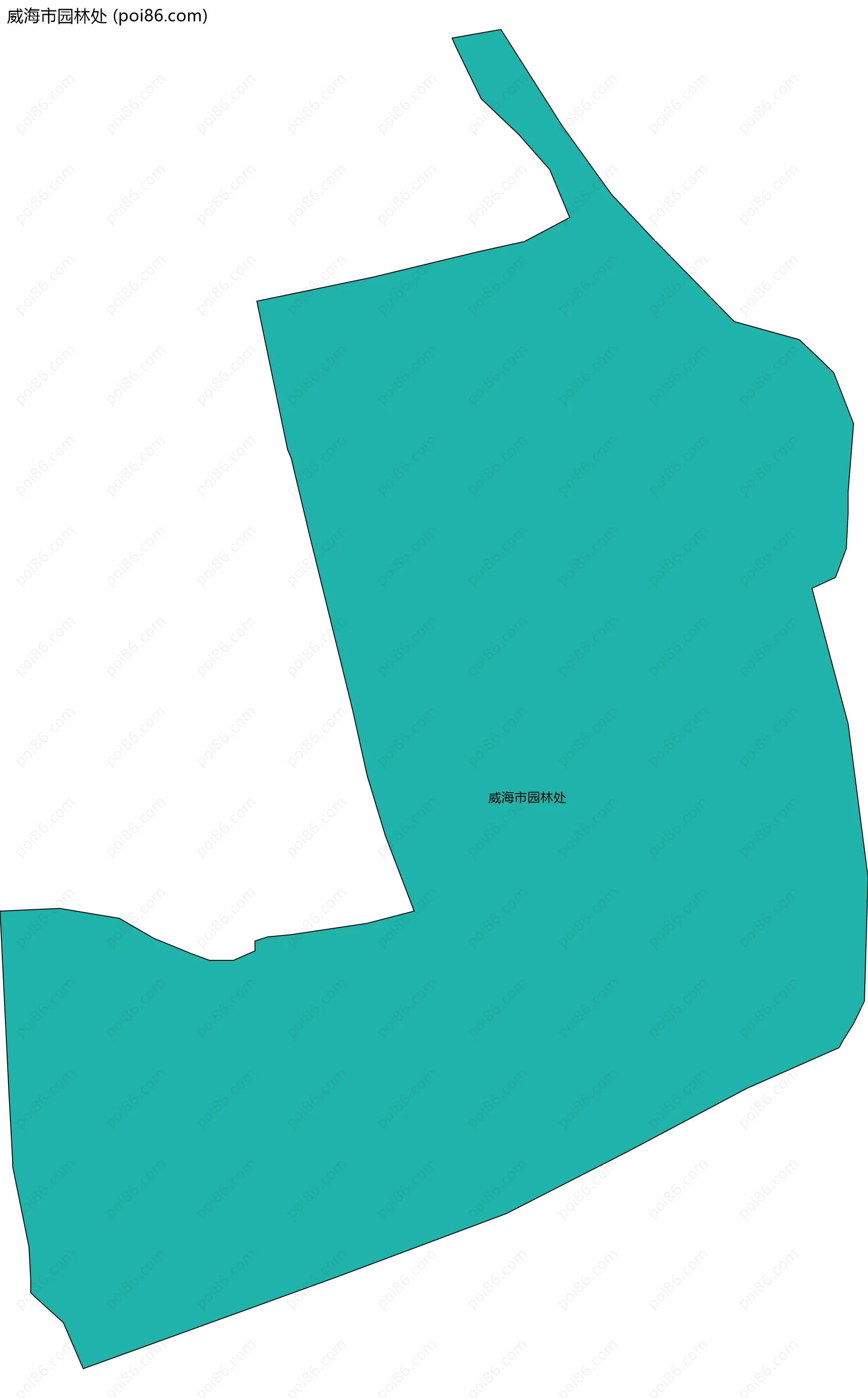 威海市园林处边界地图