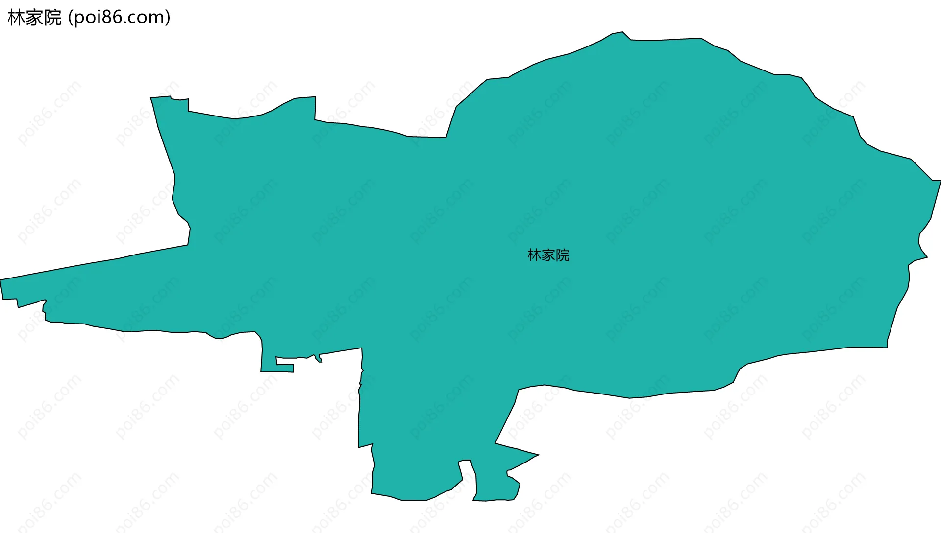 林家院边界地图