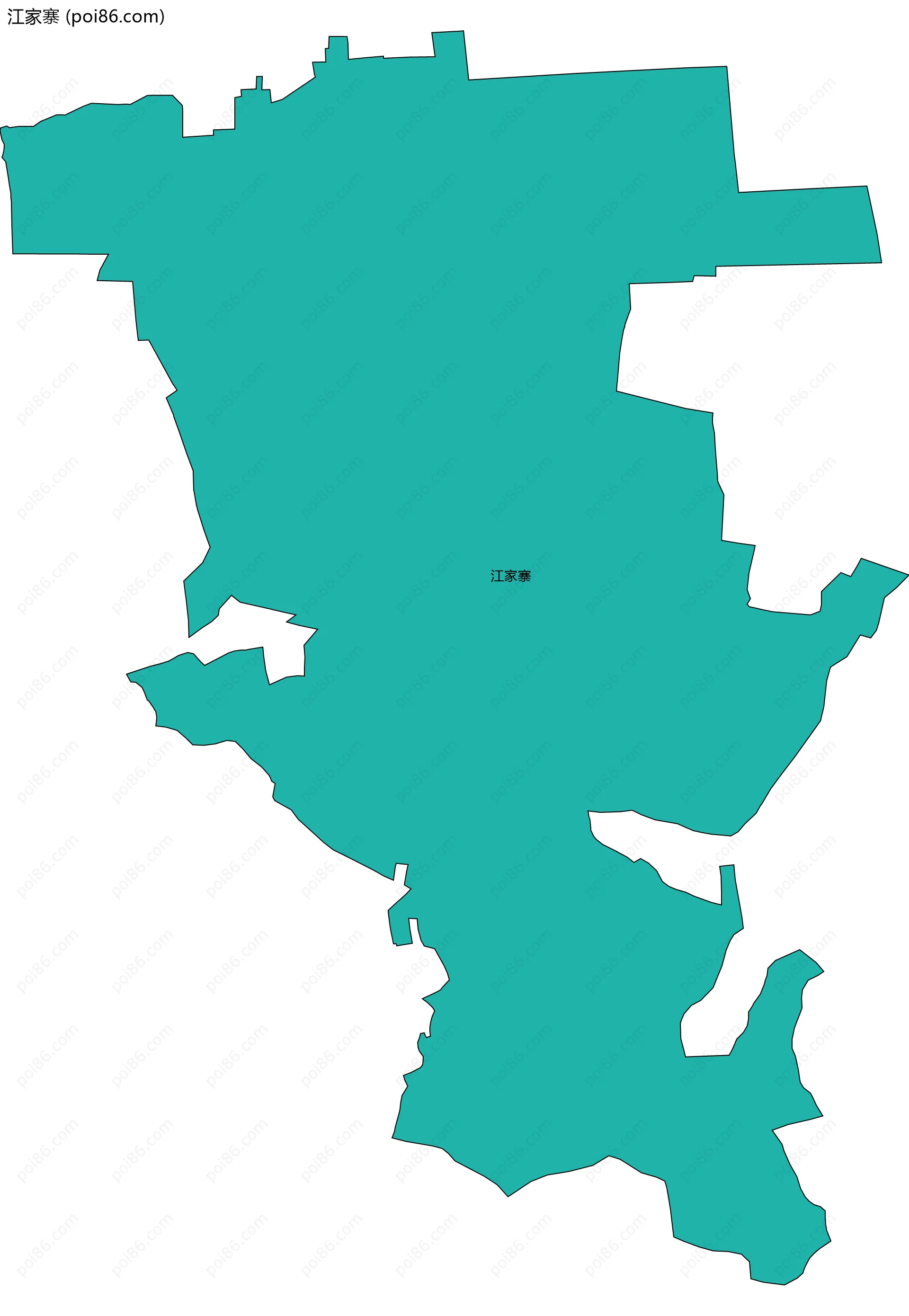 江家寨边界地图