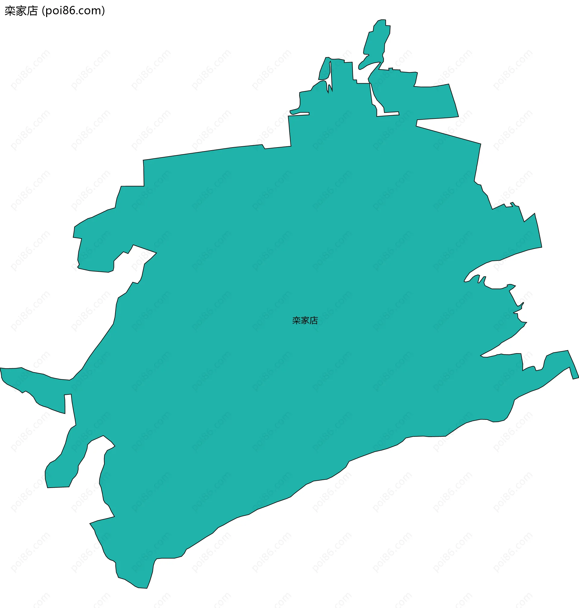 栾家店边界地图