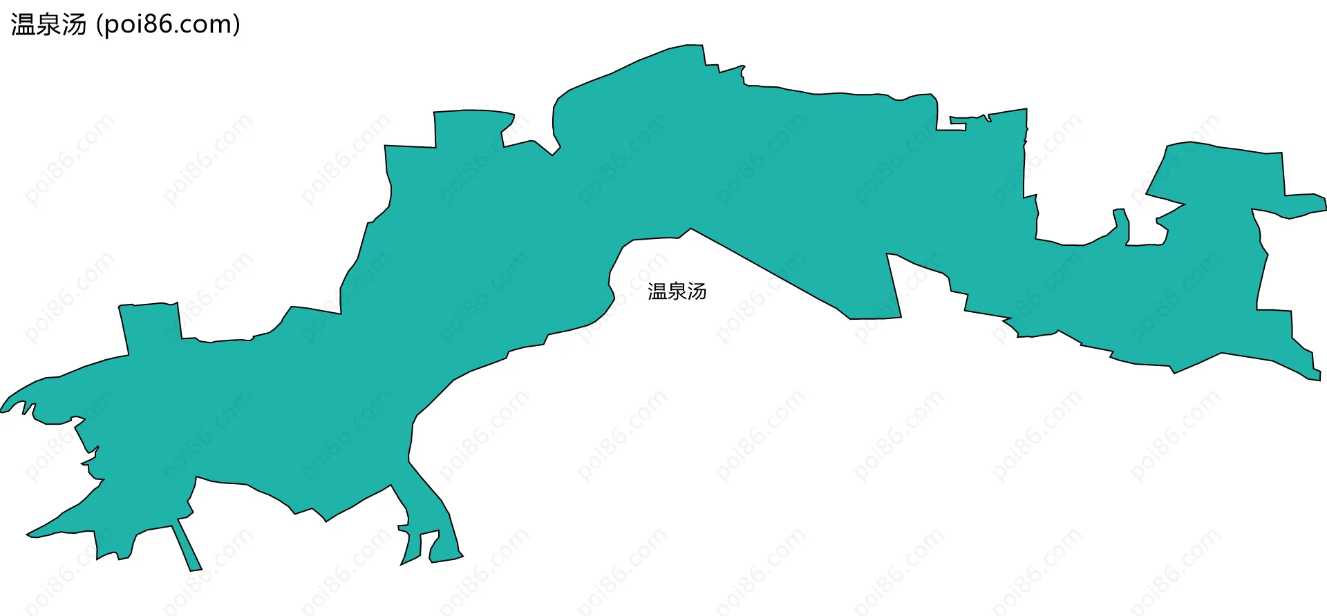 温泉汤边界地图