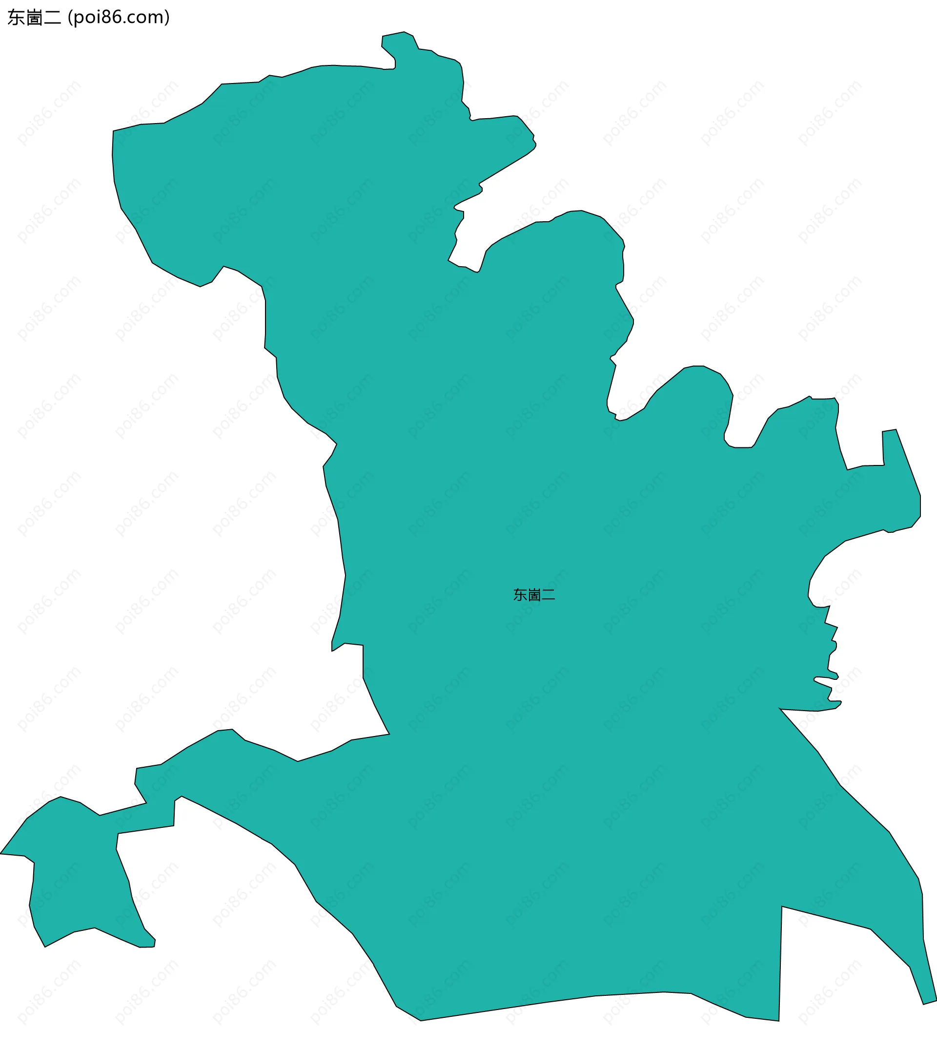 东崮二边界地图