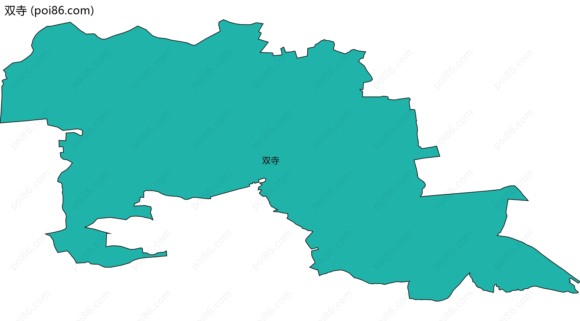 双寺边界地图