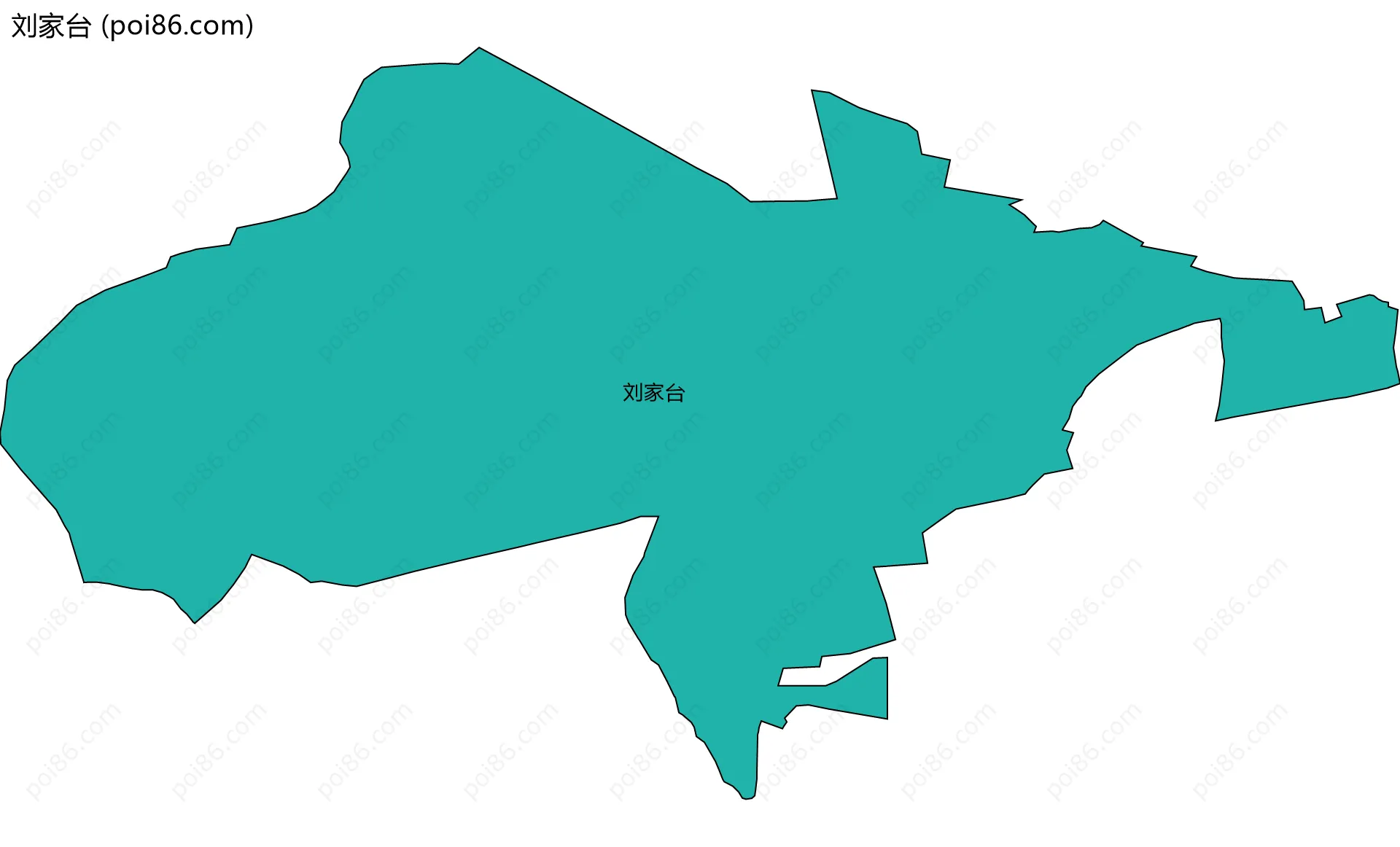 刘家台边界地图