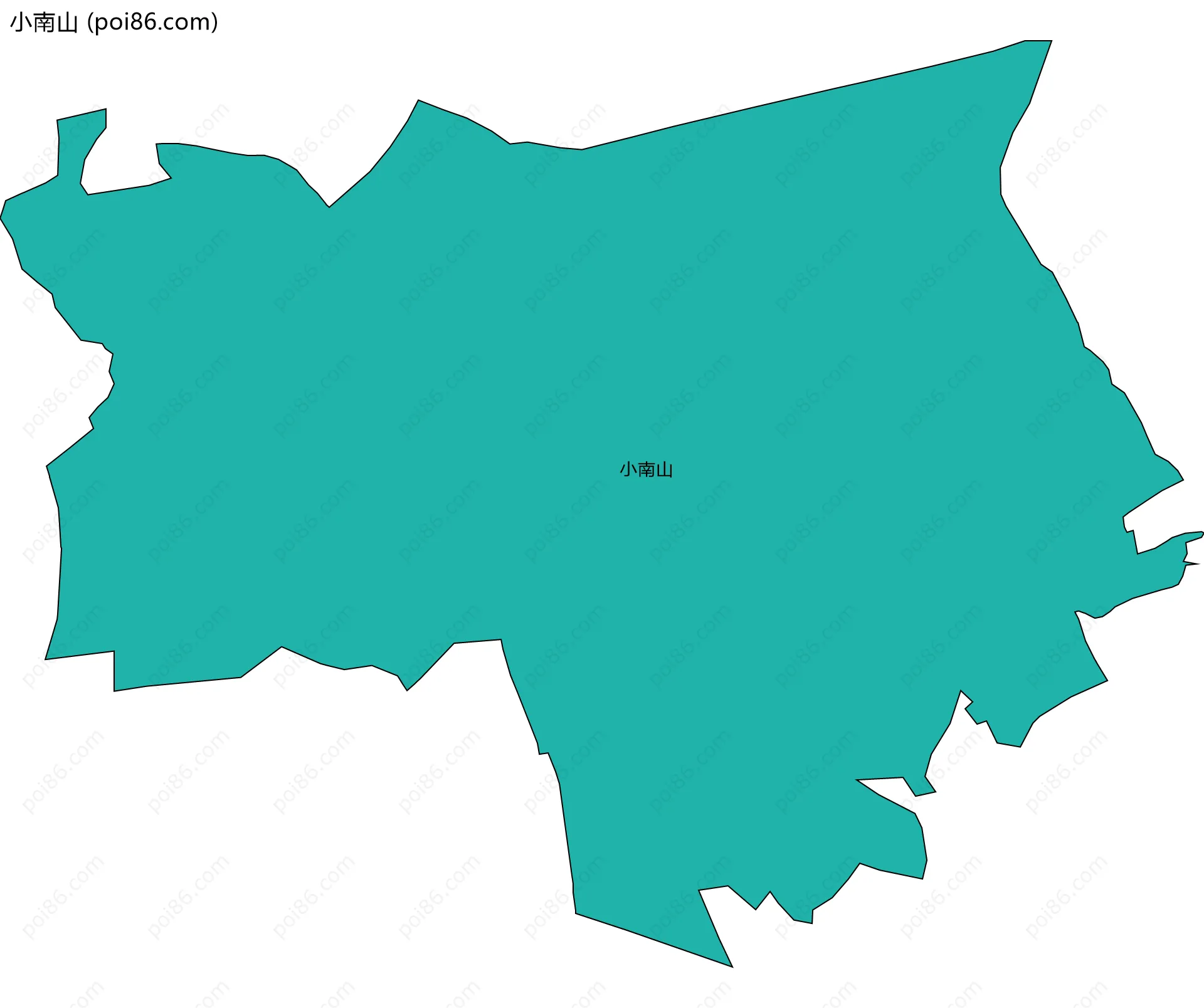 小南山边界地图