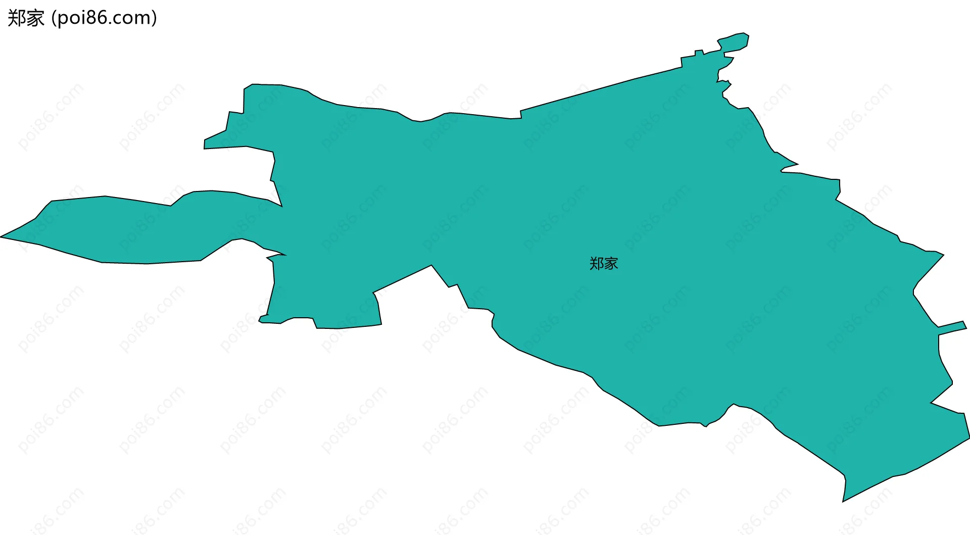 郑家边界地图