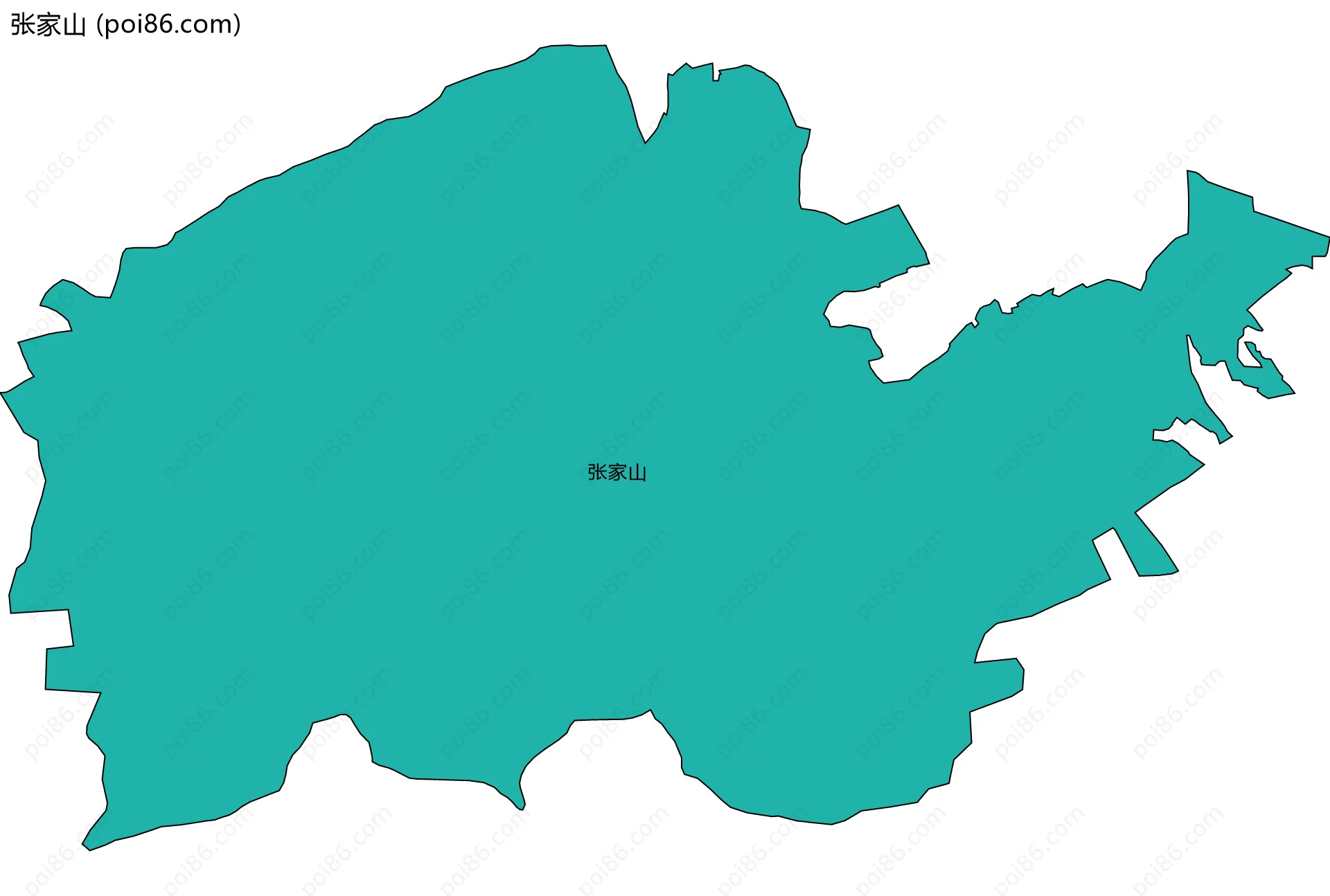 张家山边界地图