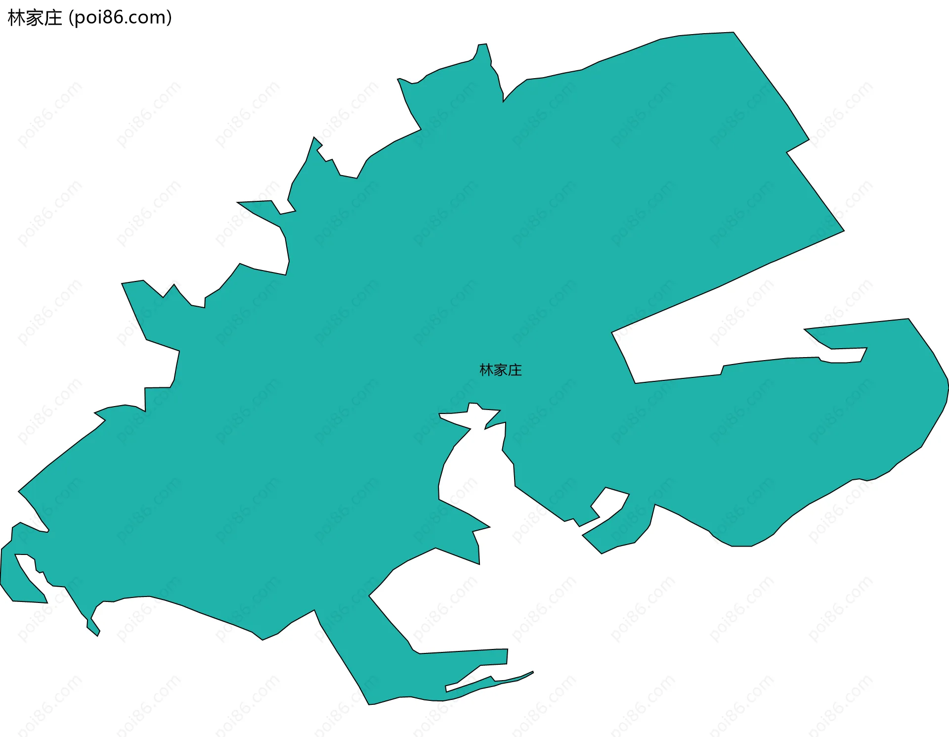 林家庄边界地图