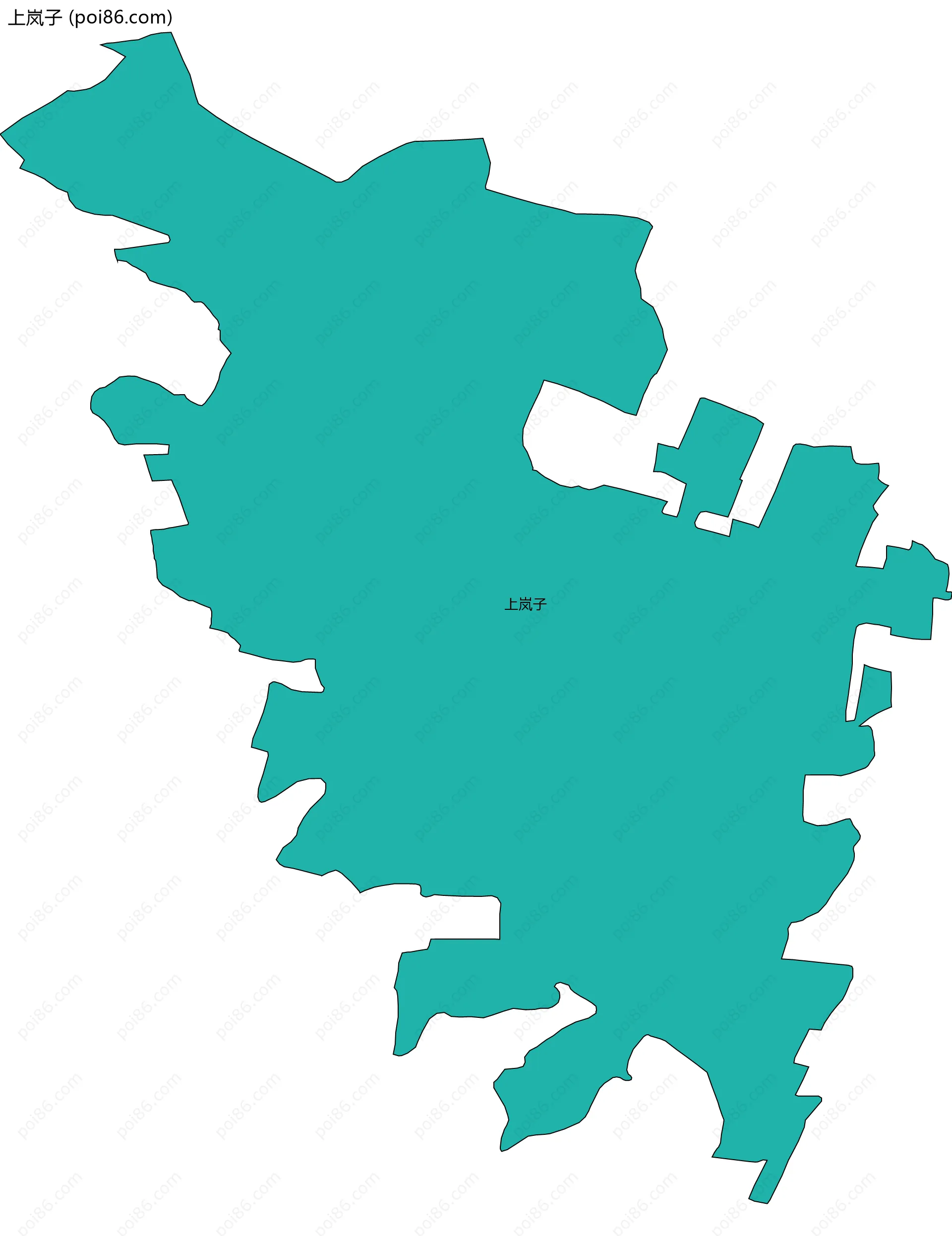 上岚子边界地图