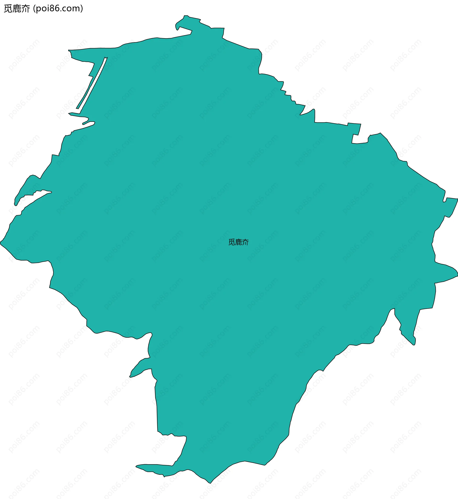 觅鹿夼边界地图