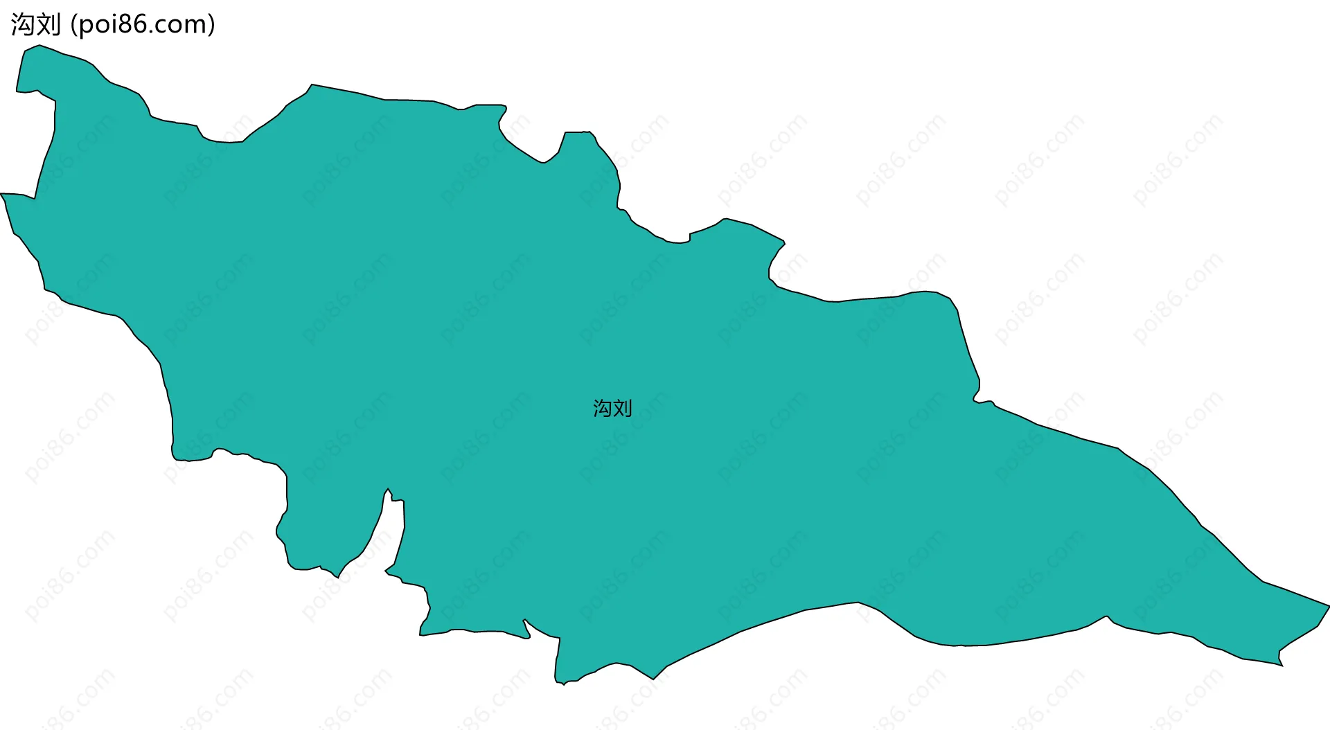 沟刘边界地图