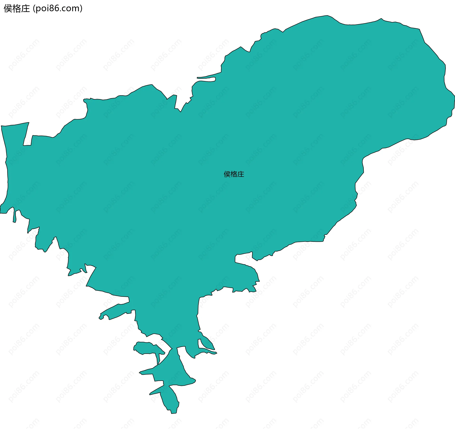 侯格庄边界地图