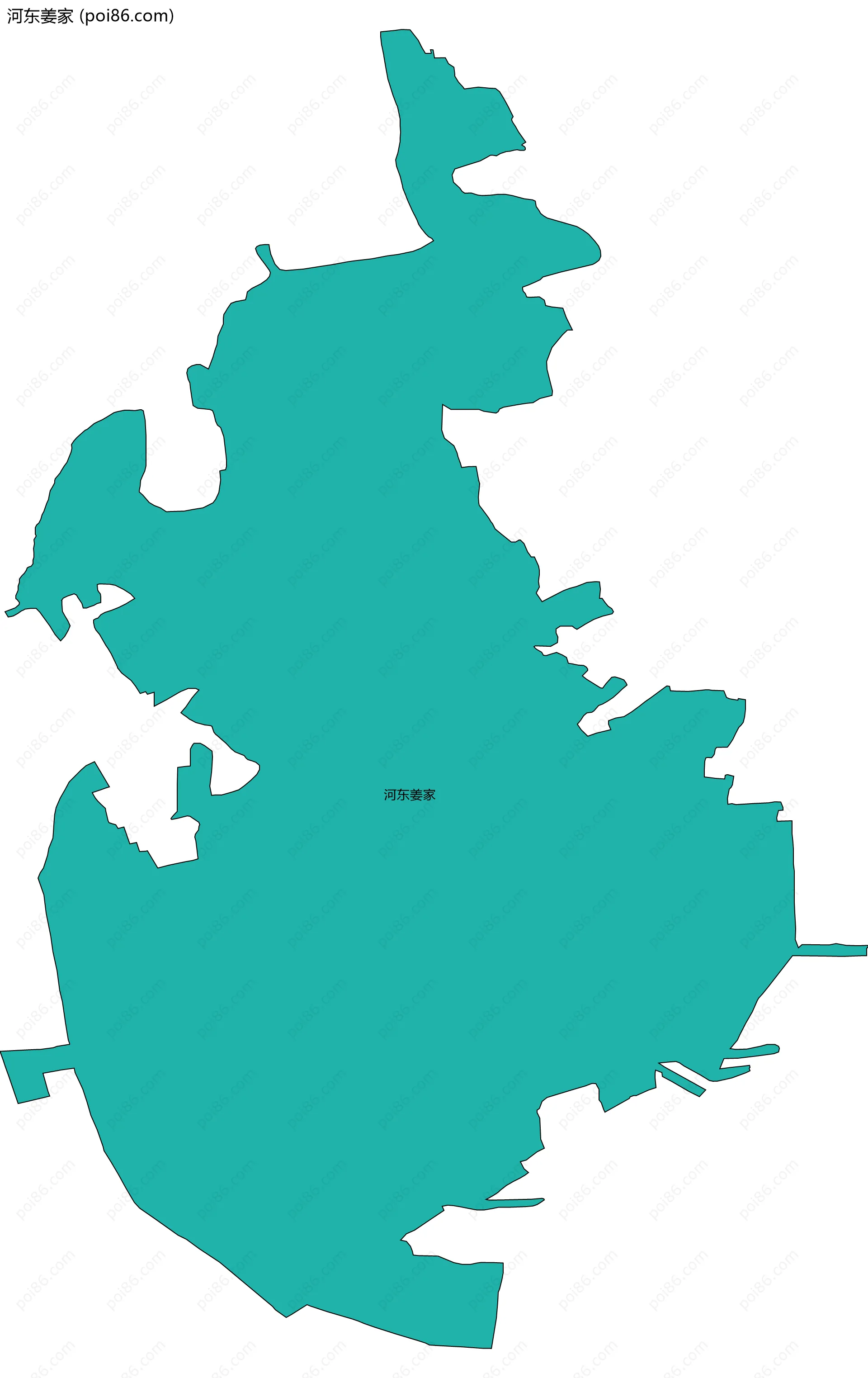河东姜家边界地图