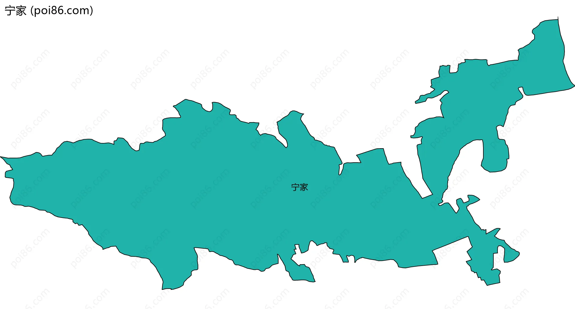 宁家边界地图