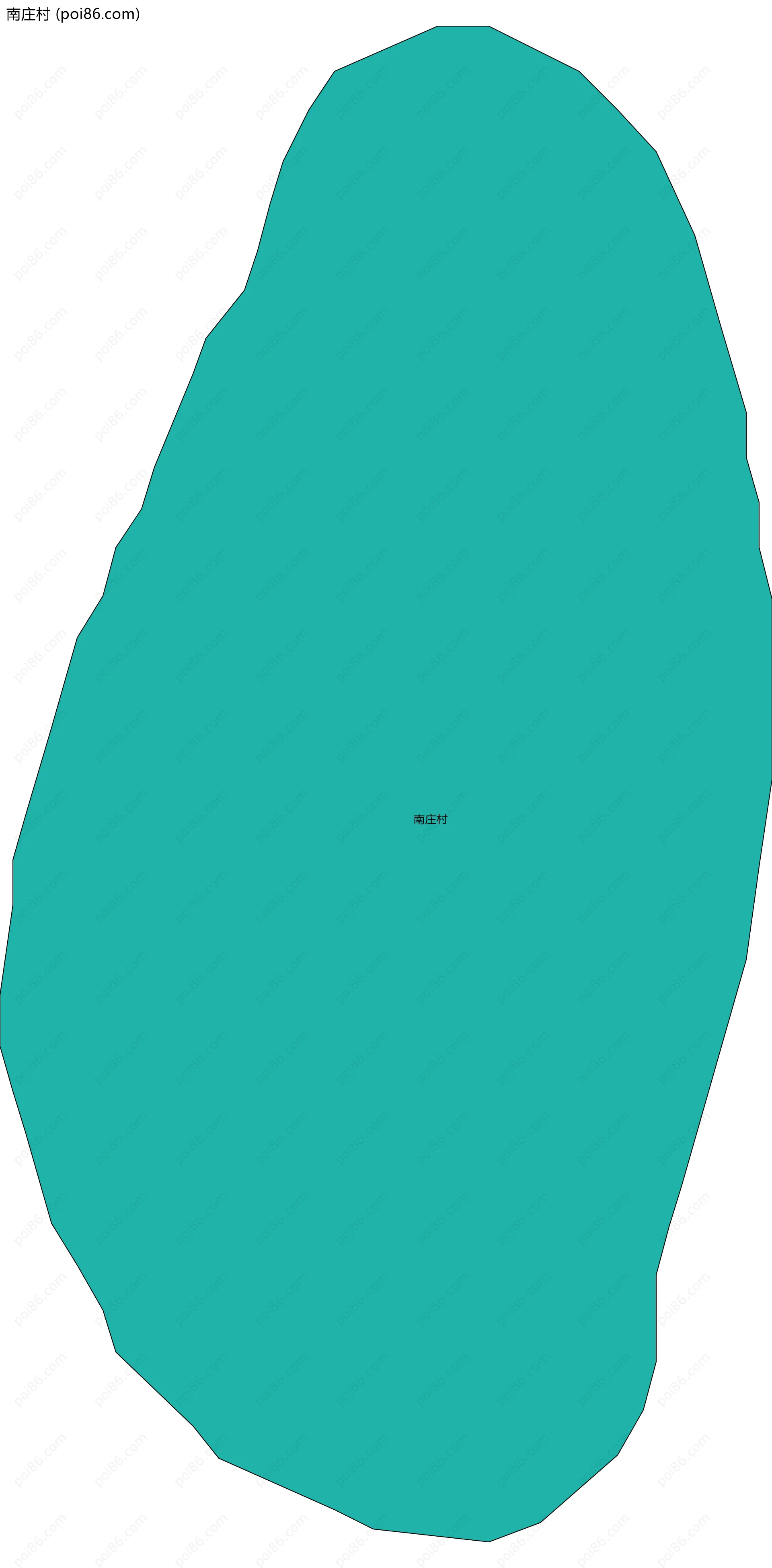 南庄村边界地图