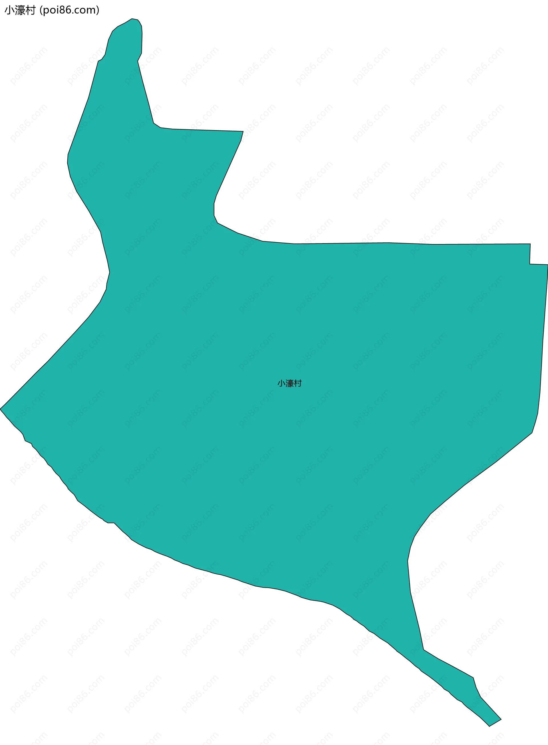 小濠村边界地图