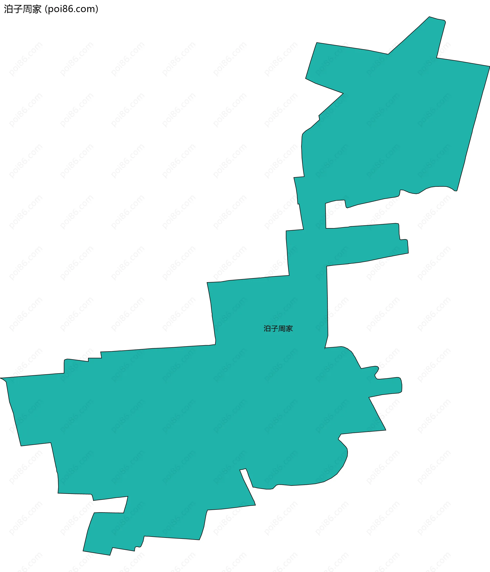 泊子周家边界地图