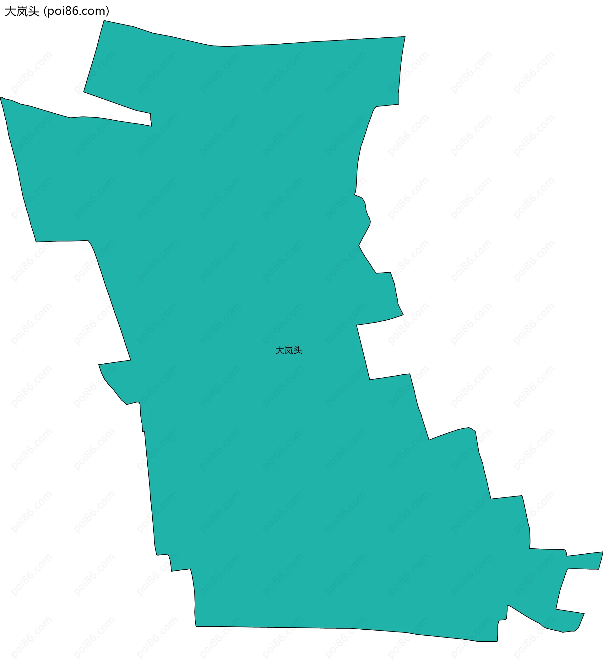 大岚头边界地图