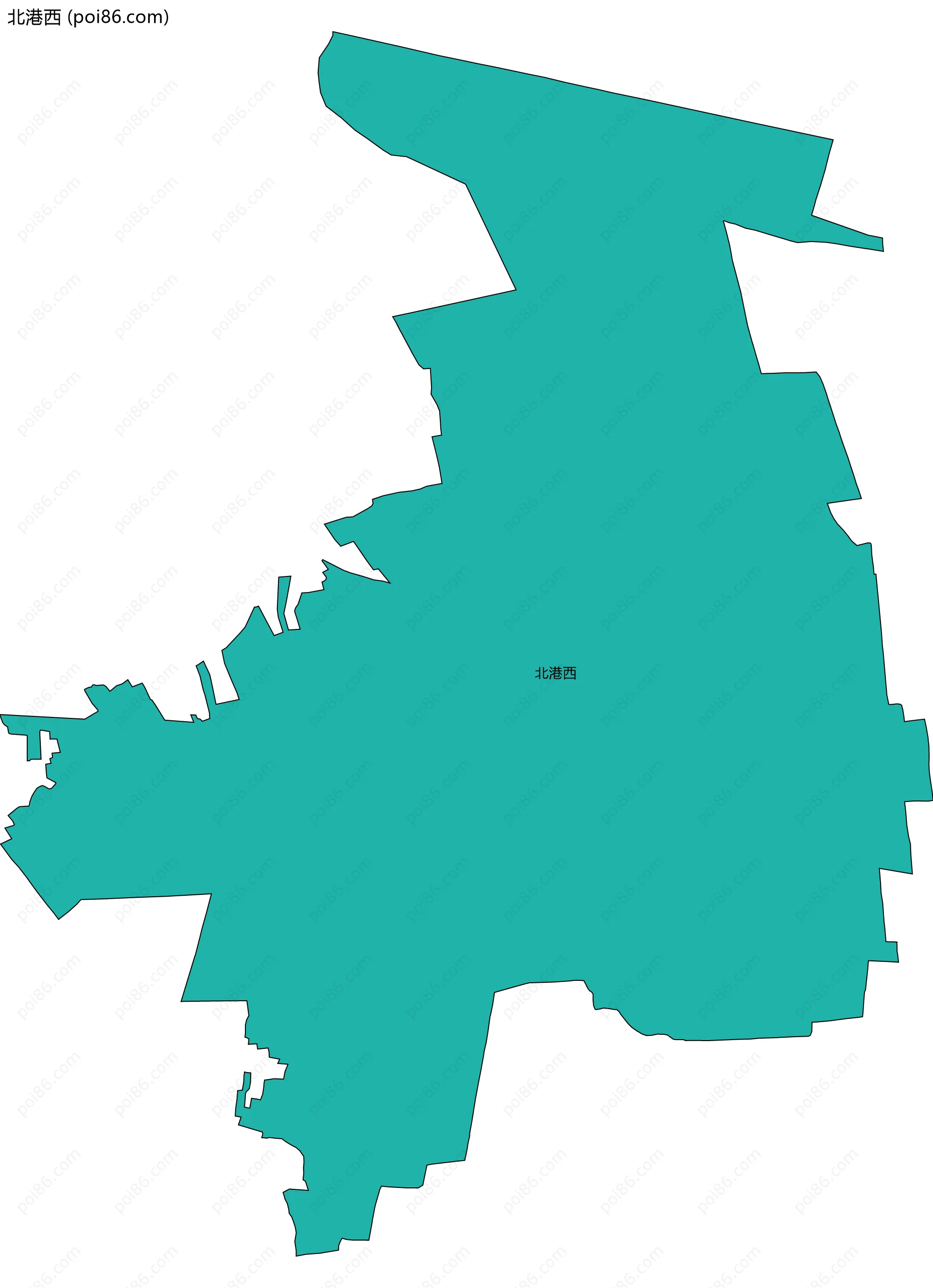 北港西边界地图