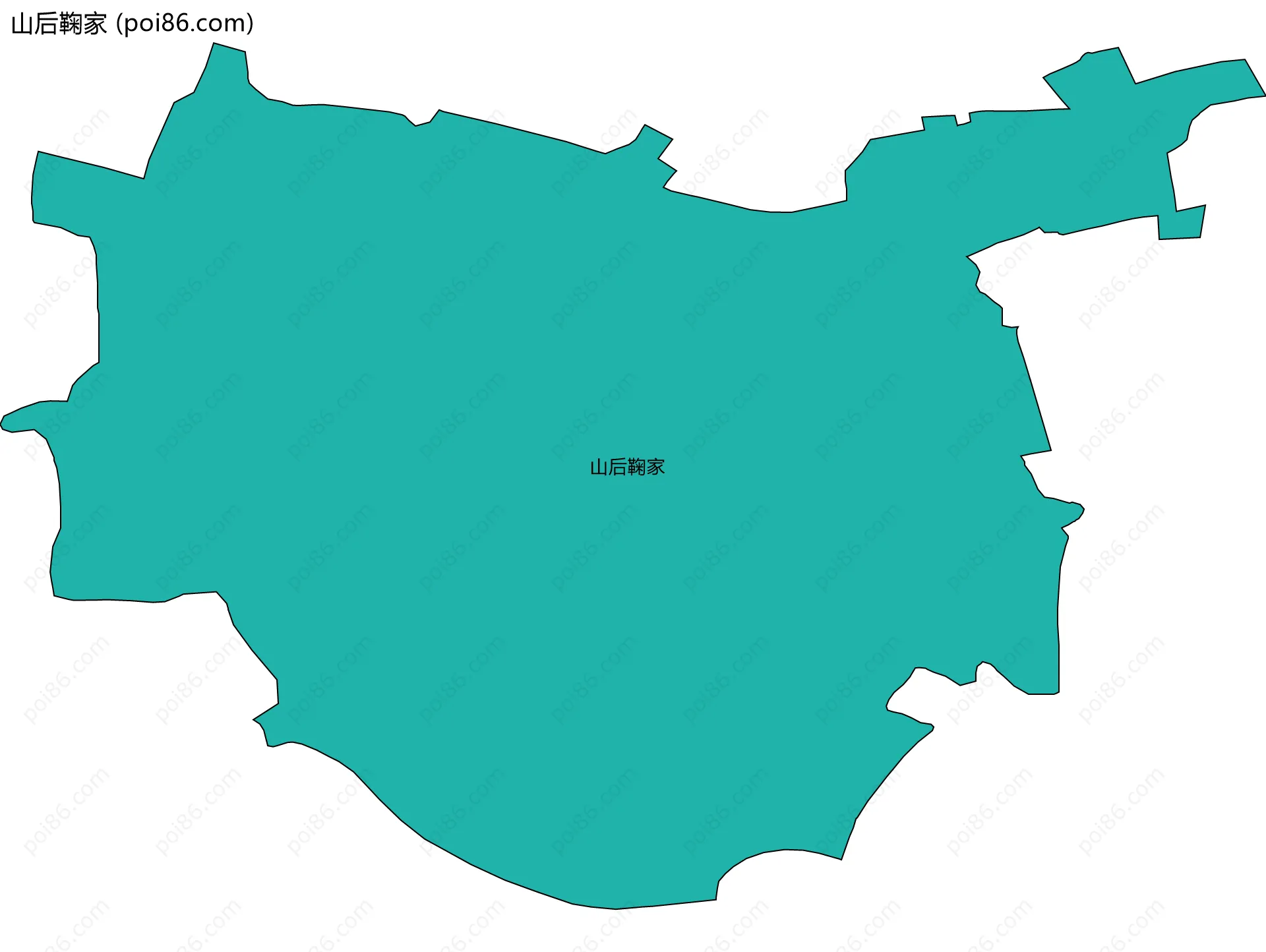 山后鞠家边界地图