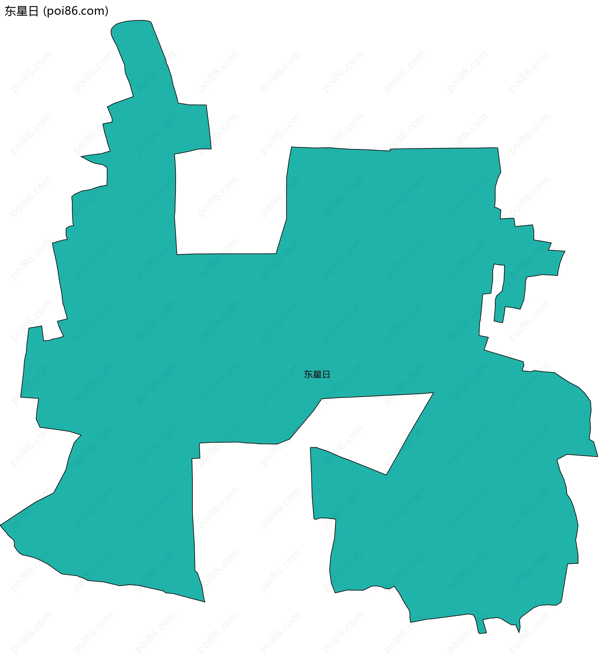 东星日边界地图