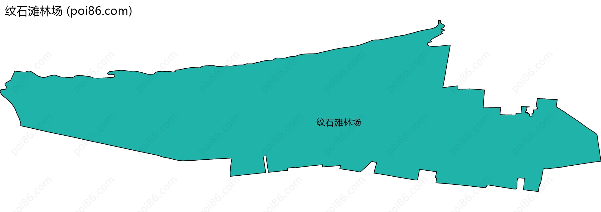 纹石滩林场边界地图