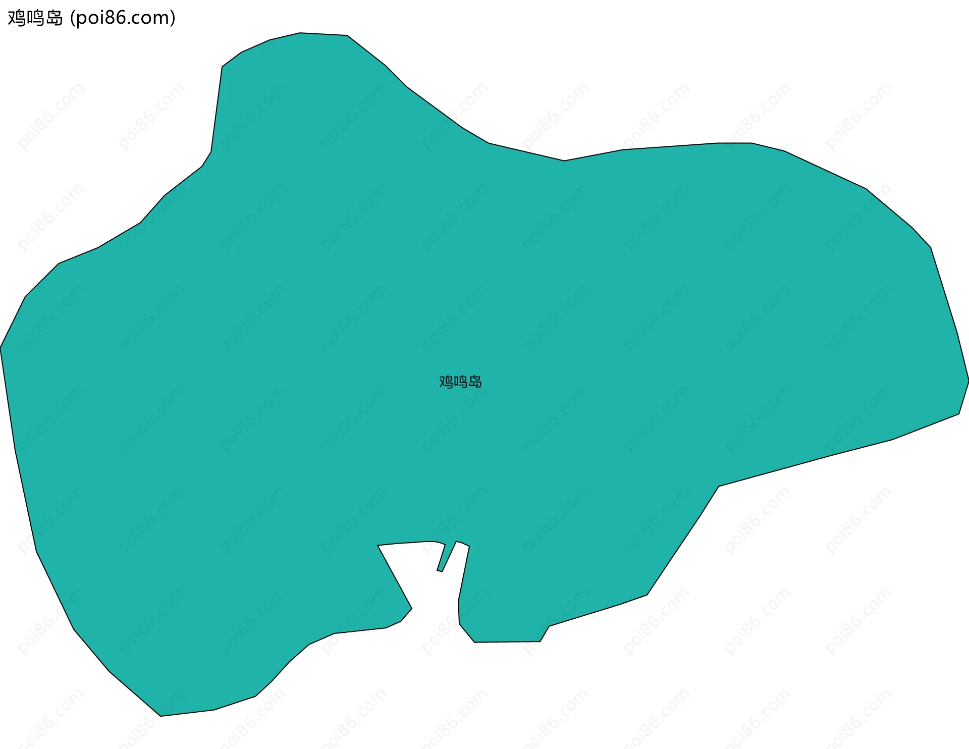 鸡鸣岛边界地图