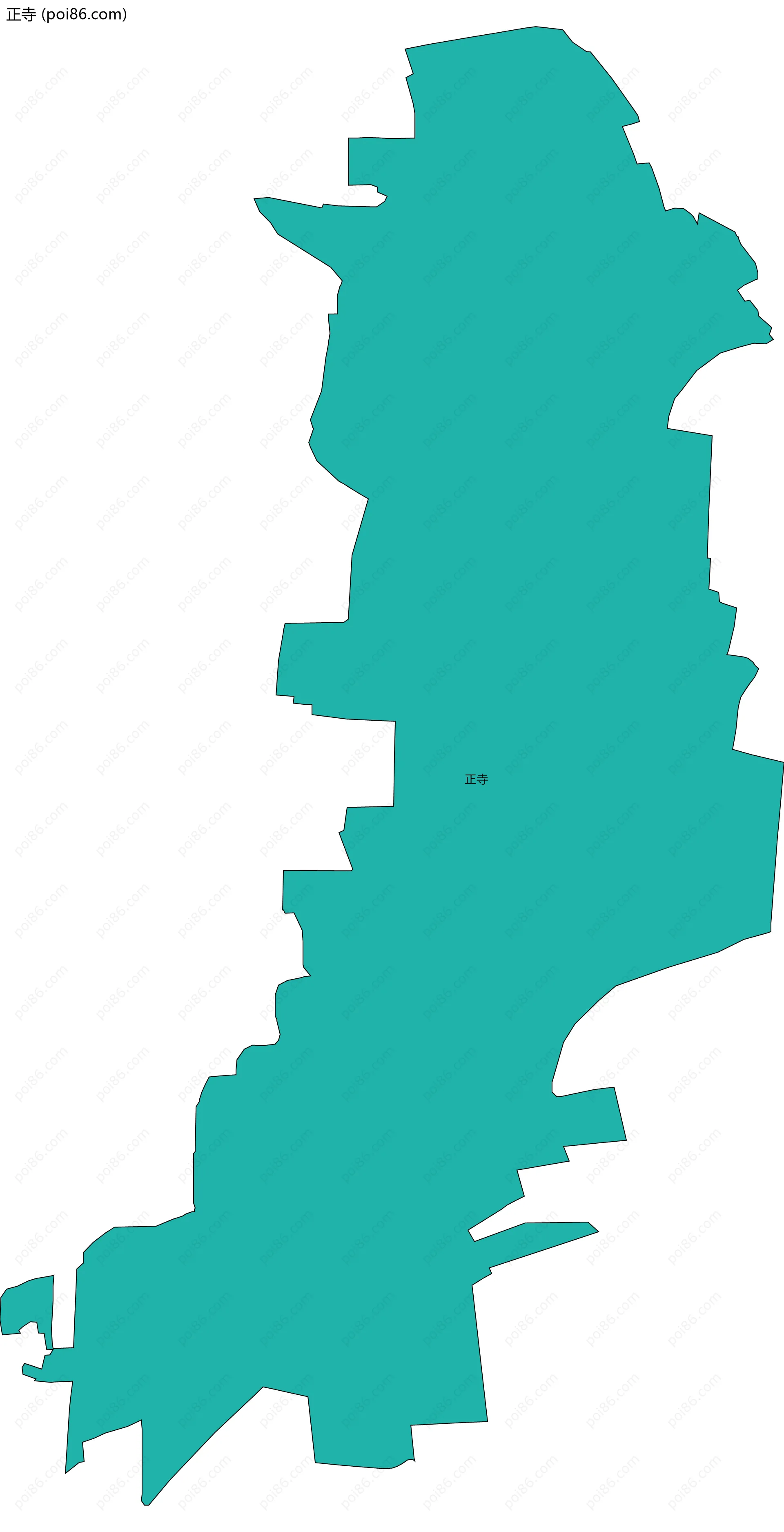 正寺边界地图
