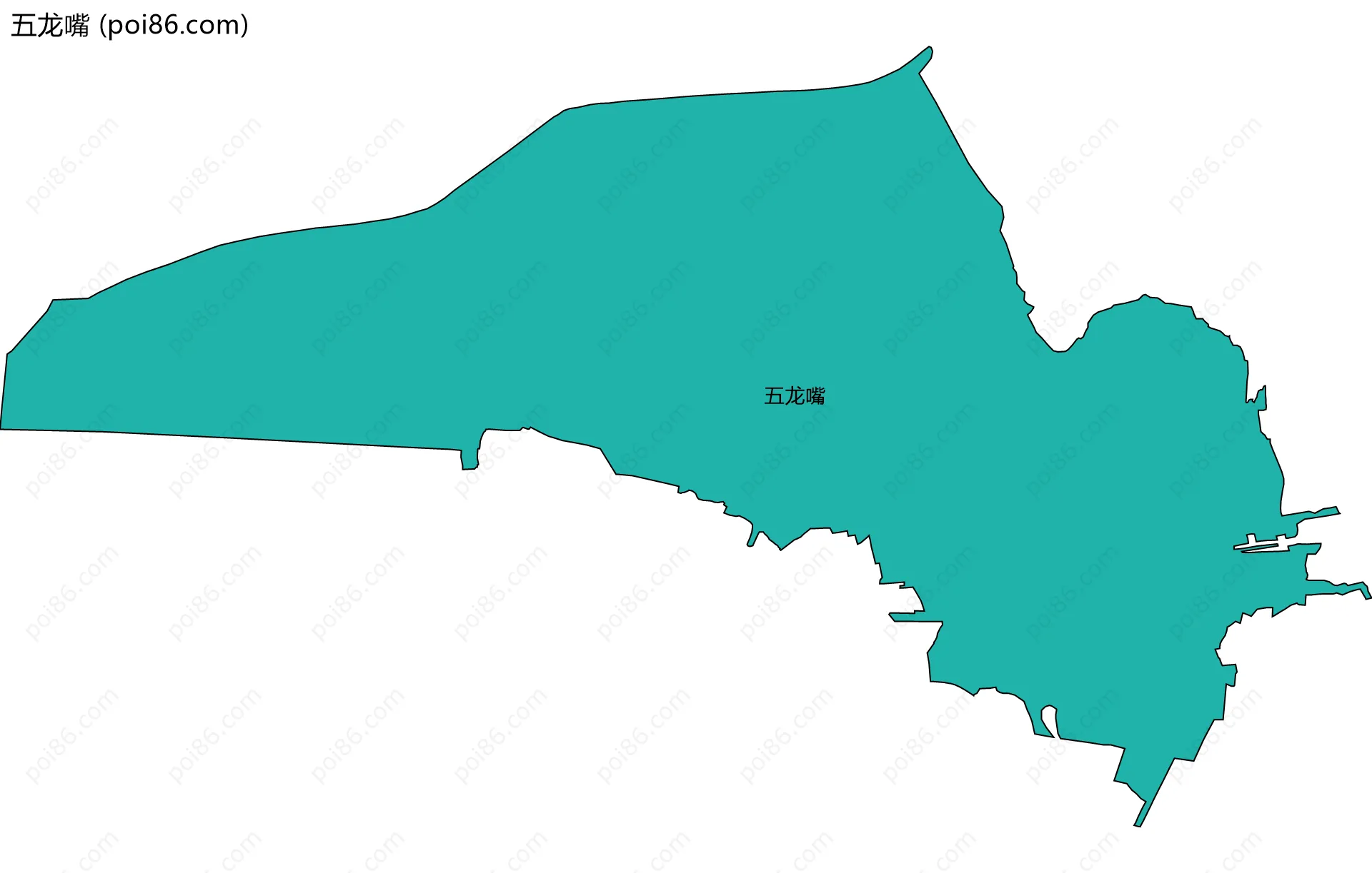 五龙嘴边界地图