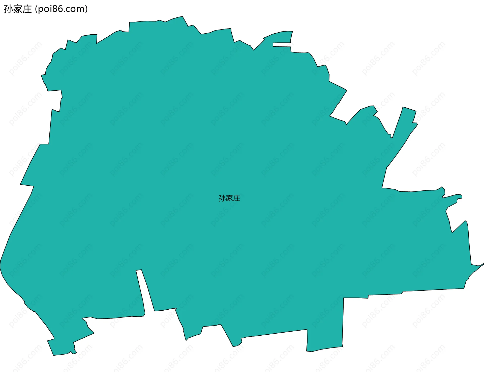 孙家庄边界地图