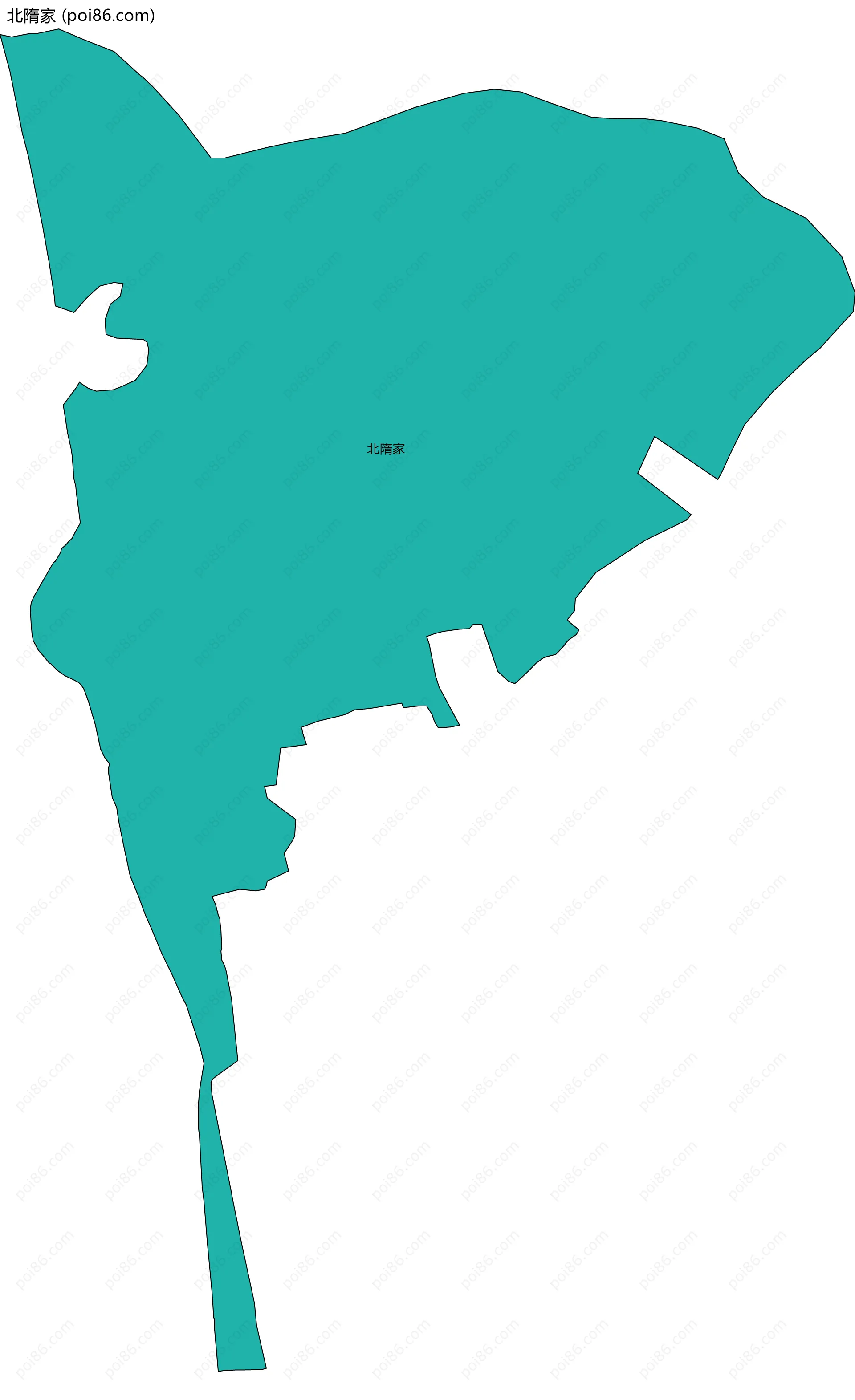 北隋家边界地图