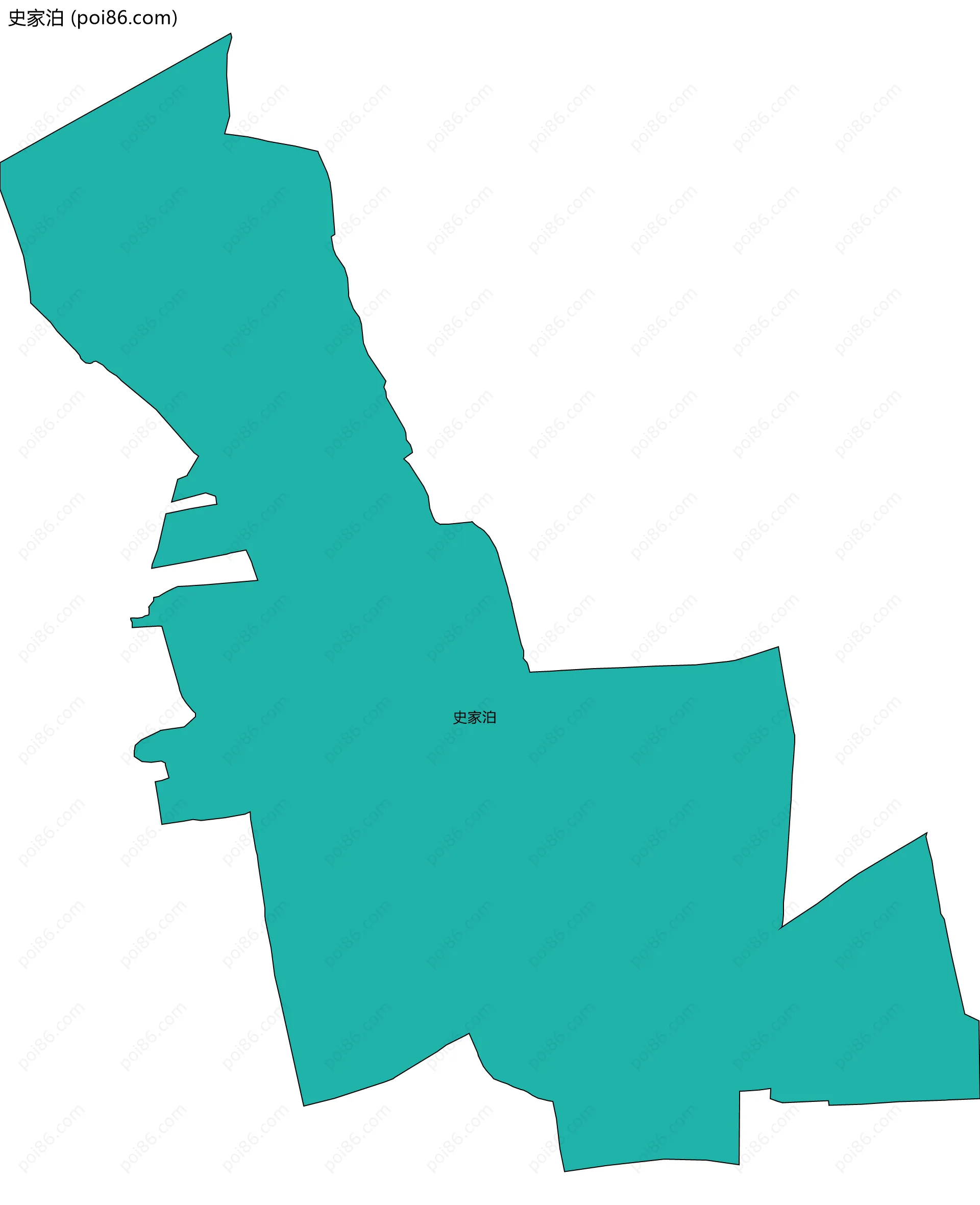 史家泊边界地图