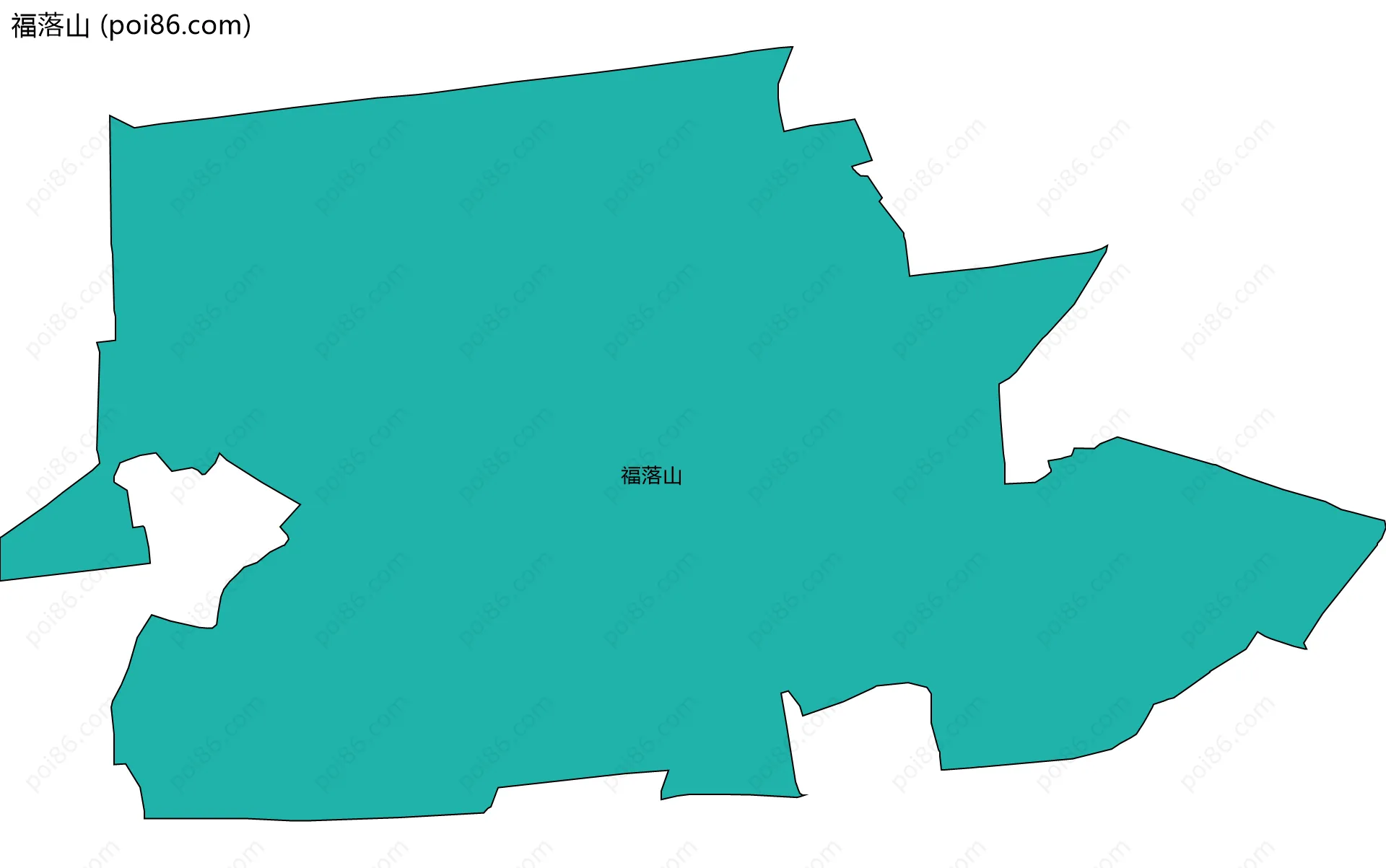 福落山边界地图