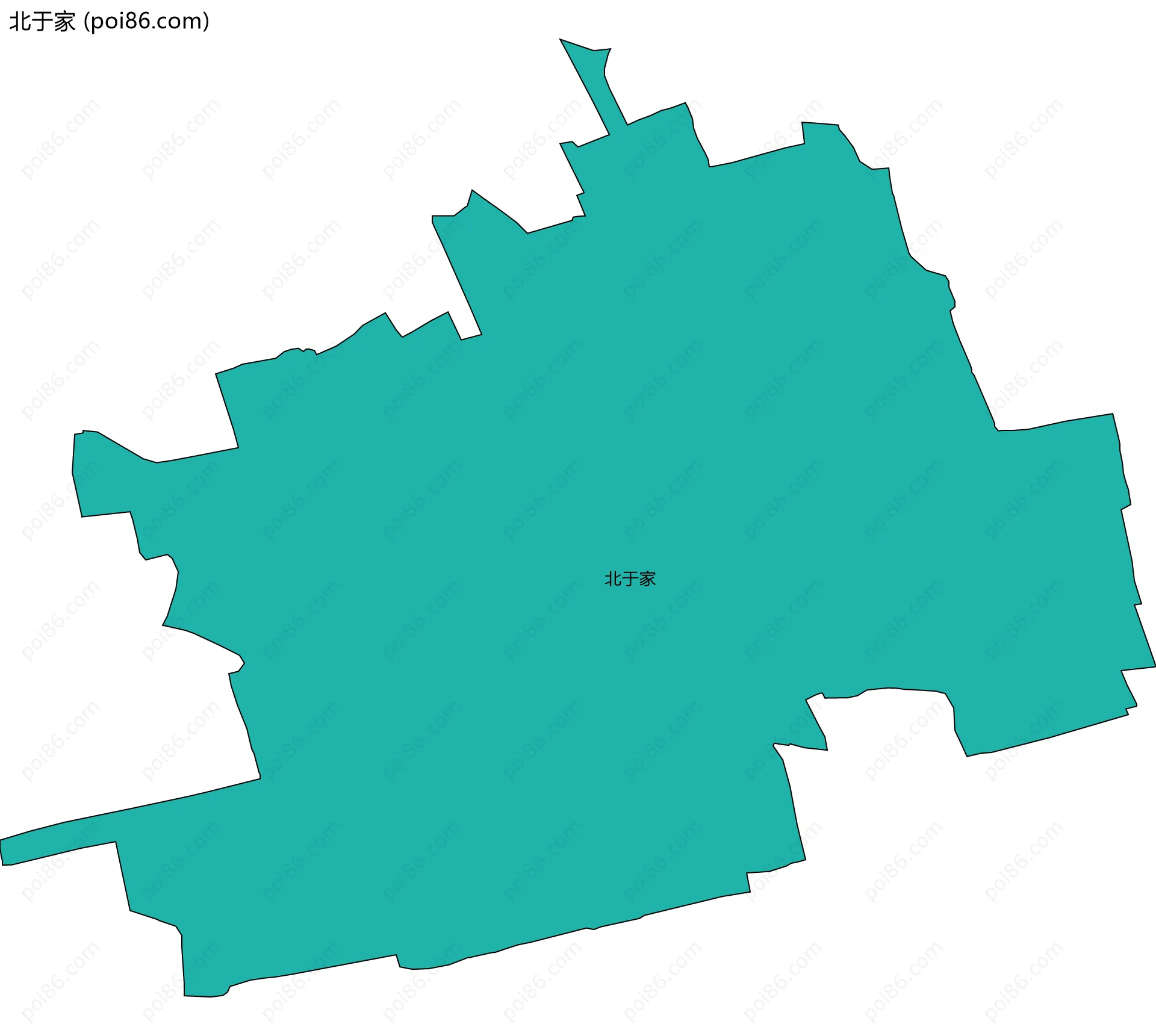 北于家边界地图