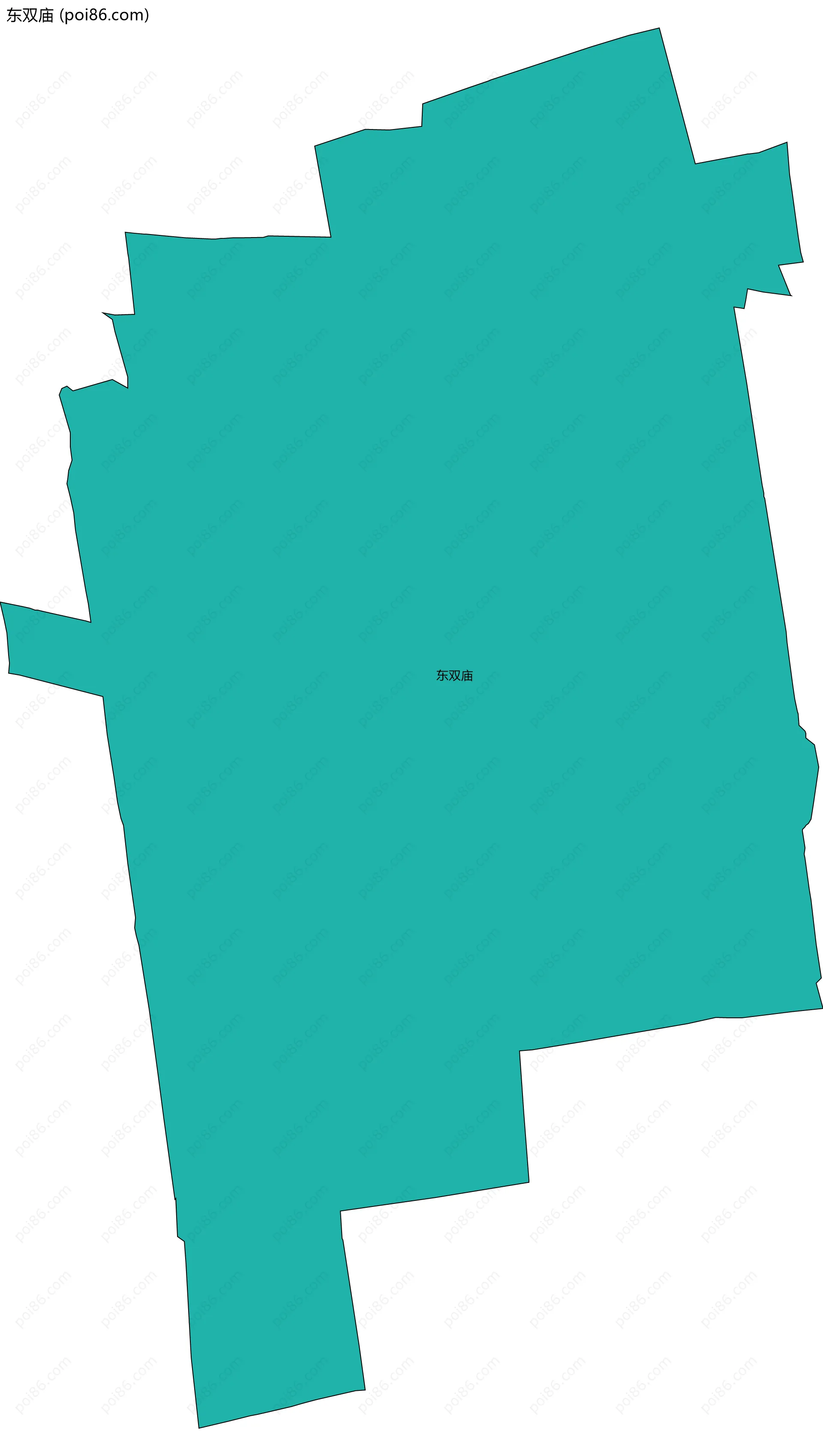 东双庙边界地图