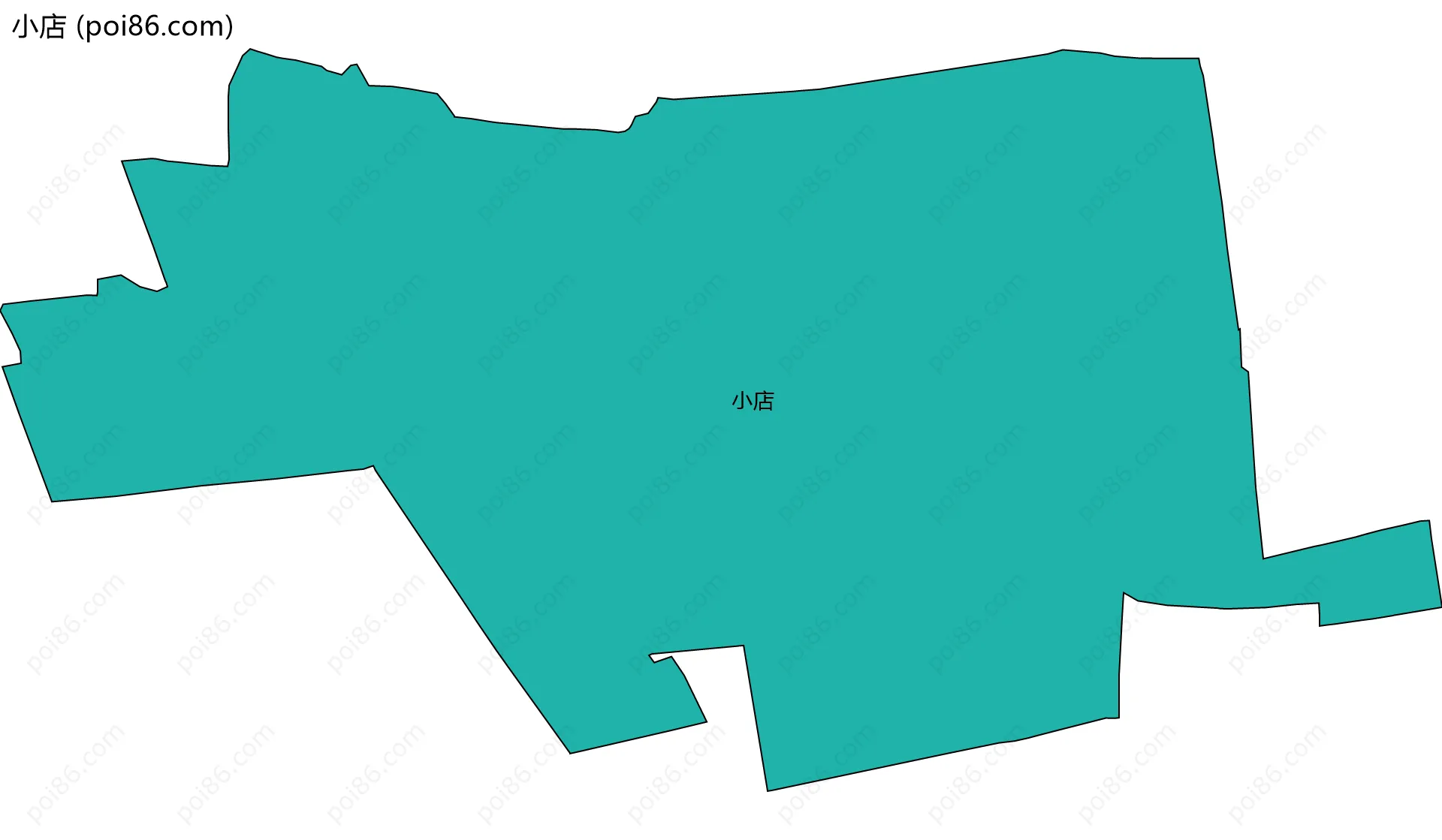 小店边界地图