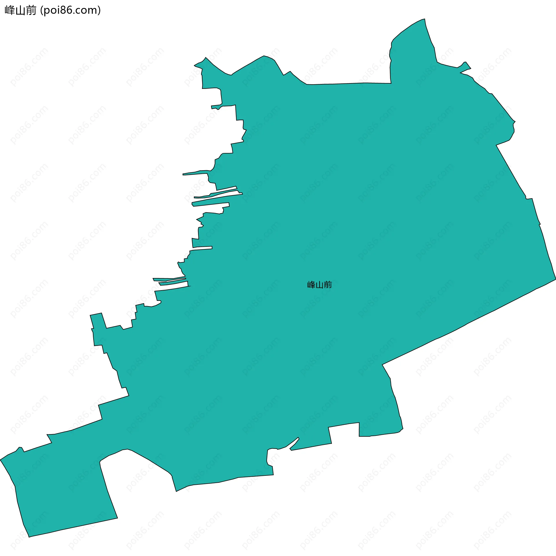 峰山前边界地图