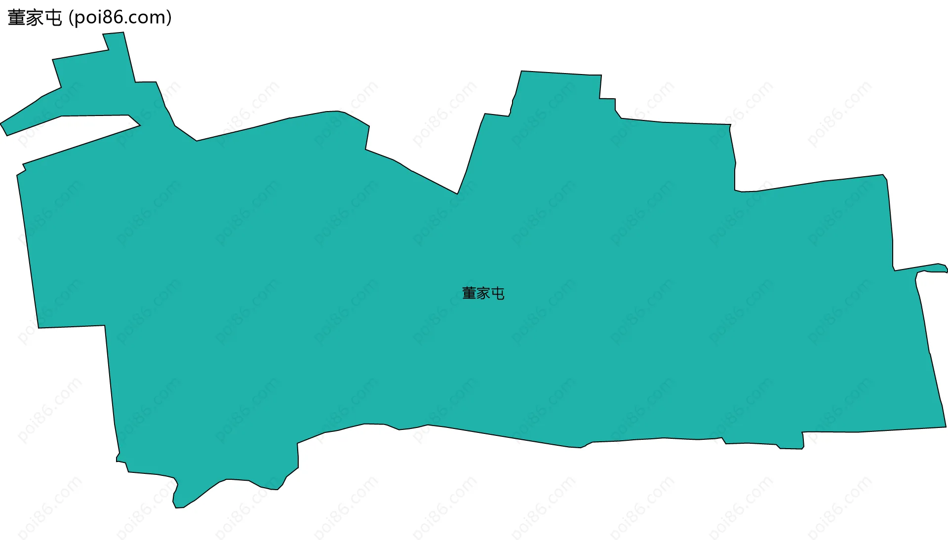 董家屯边界地图