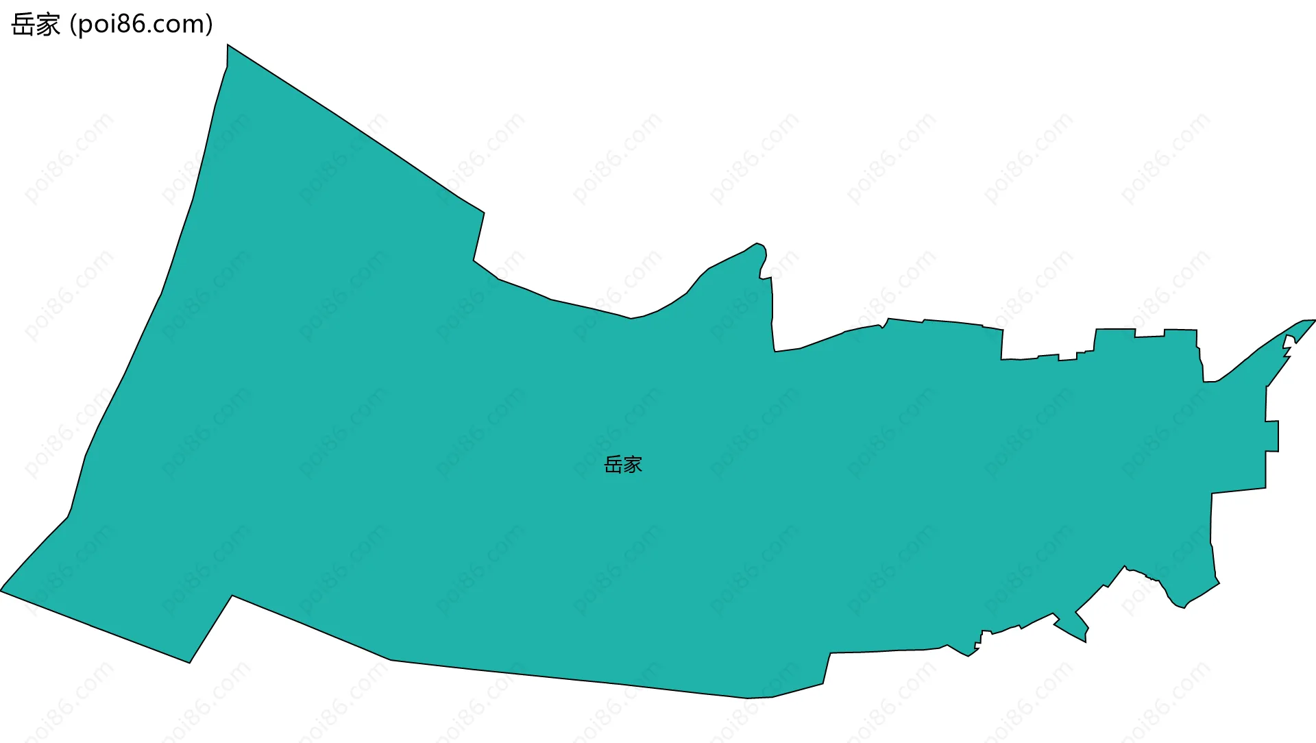 岳家边界地图