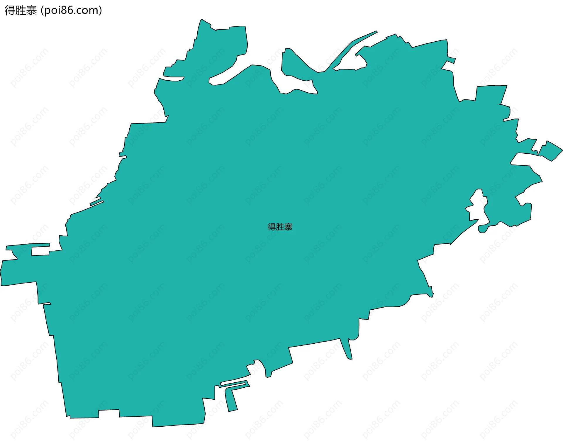 得胜寨边界地图