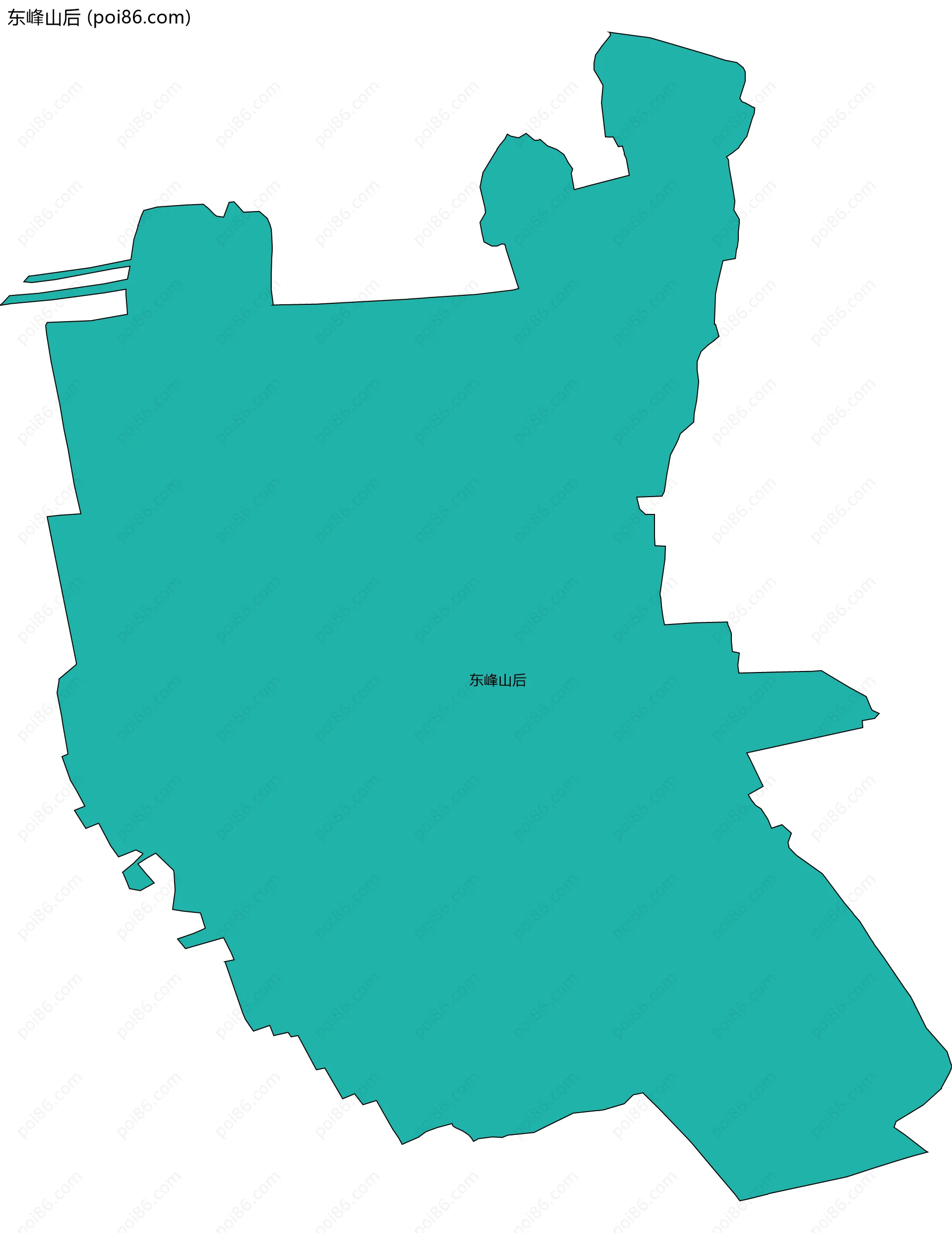 东峰山后边界地图
