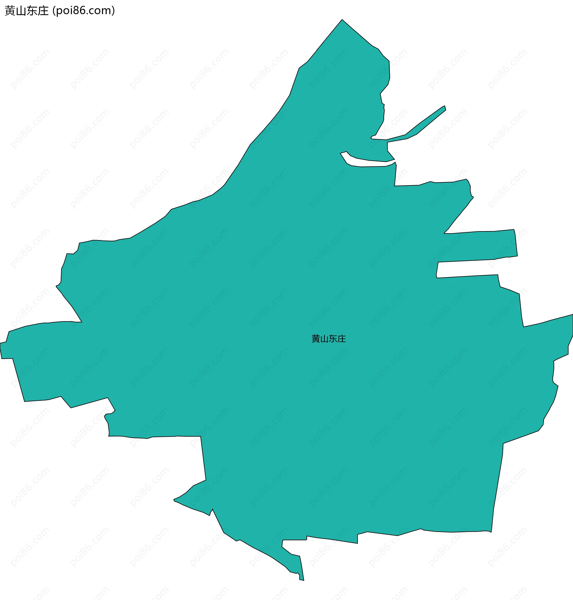 黄山东庄边界地图