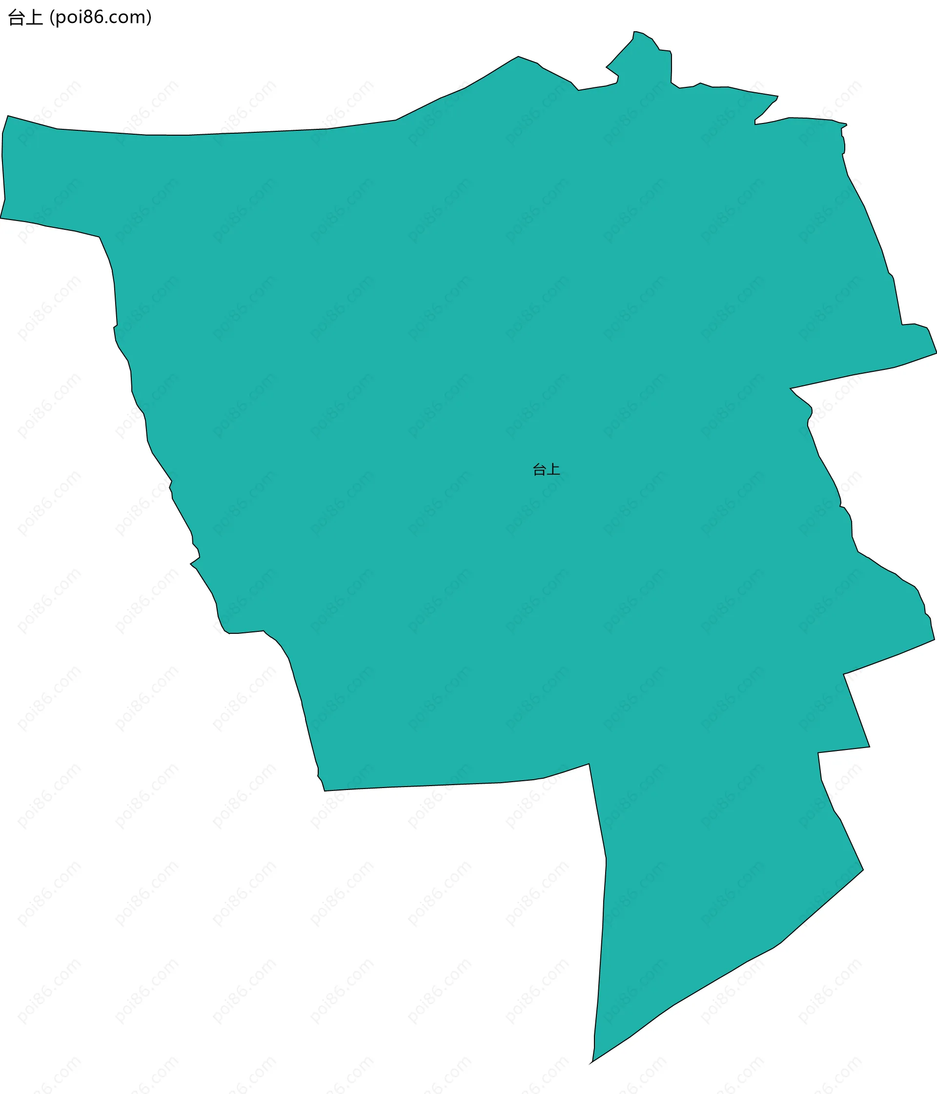 台上边界地图