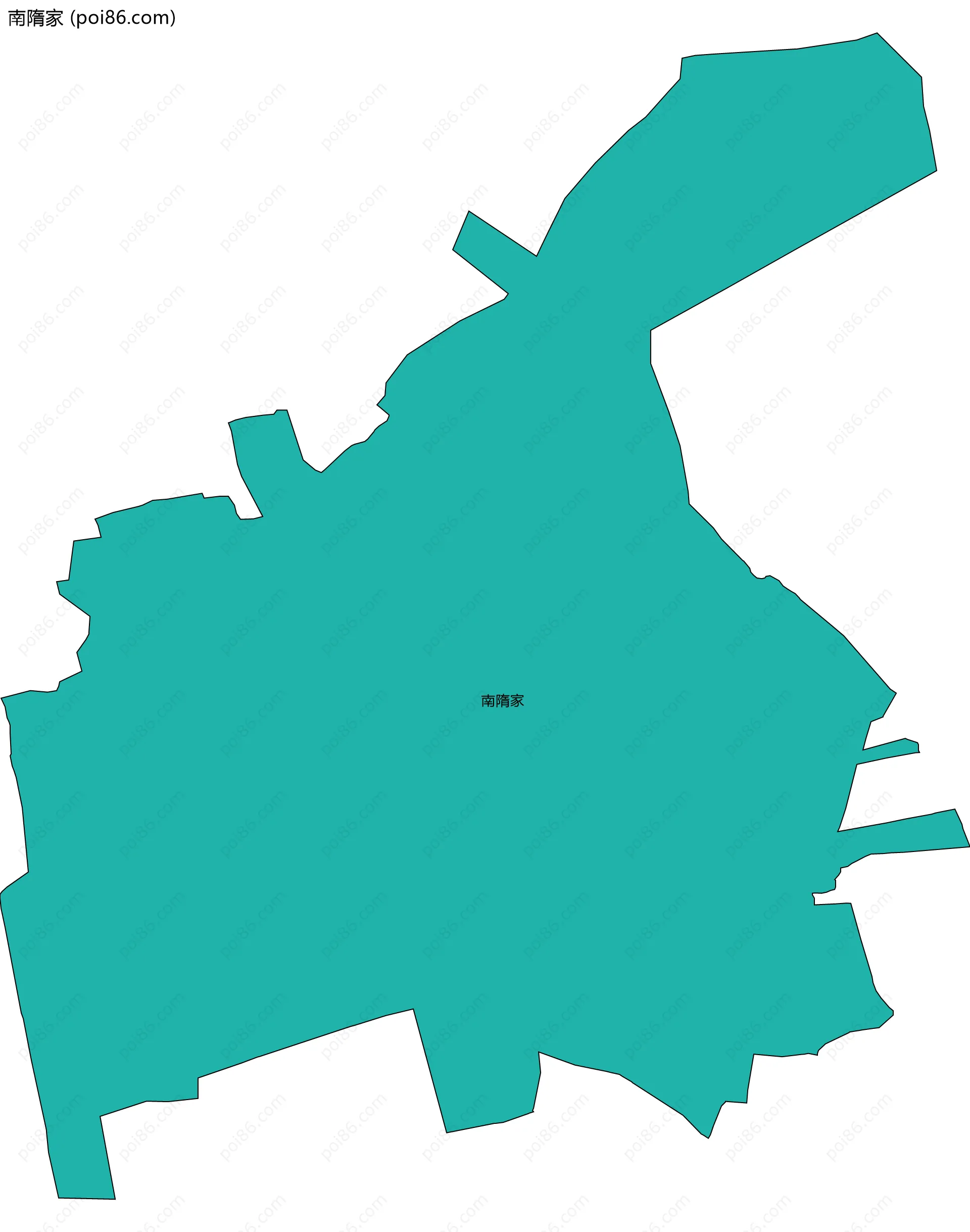 南隋家边界地图