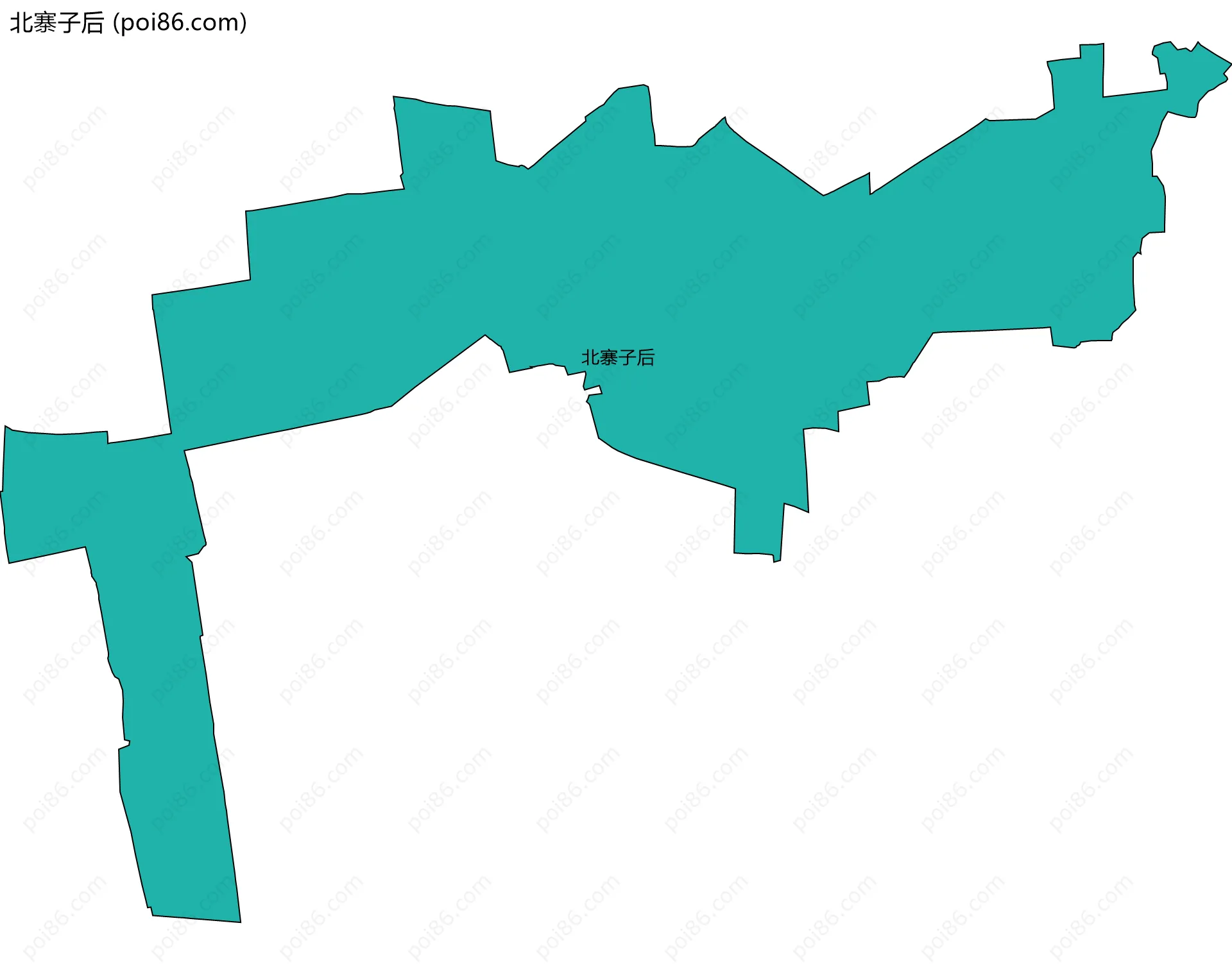 北寨子后边界地图