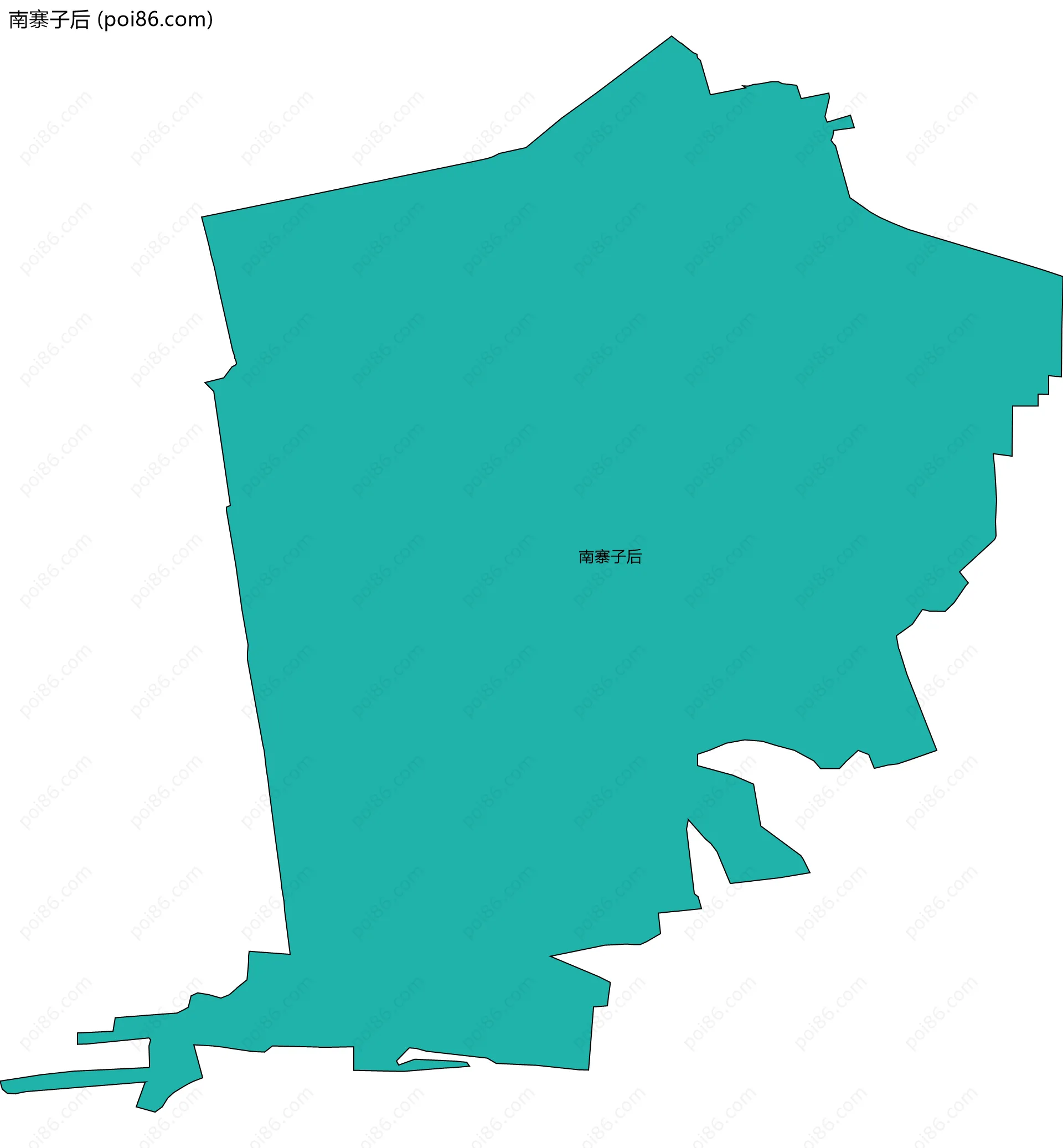 南寨子后边界地图