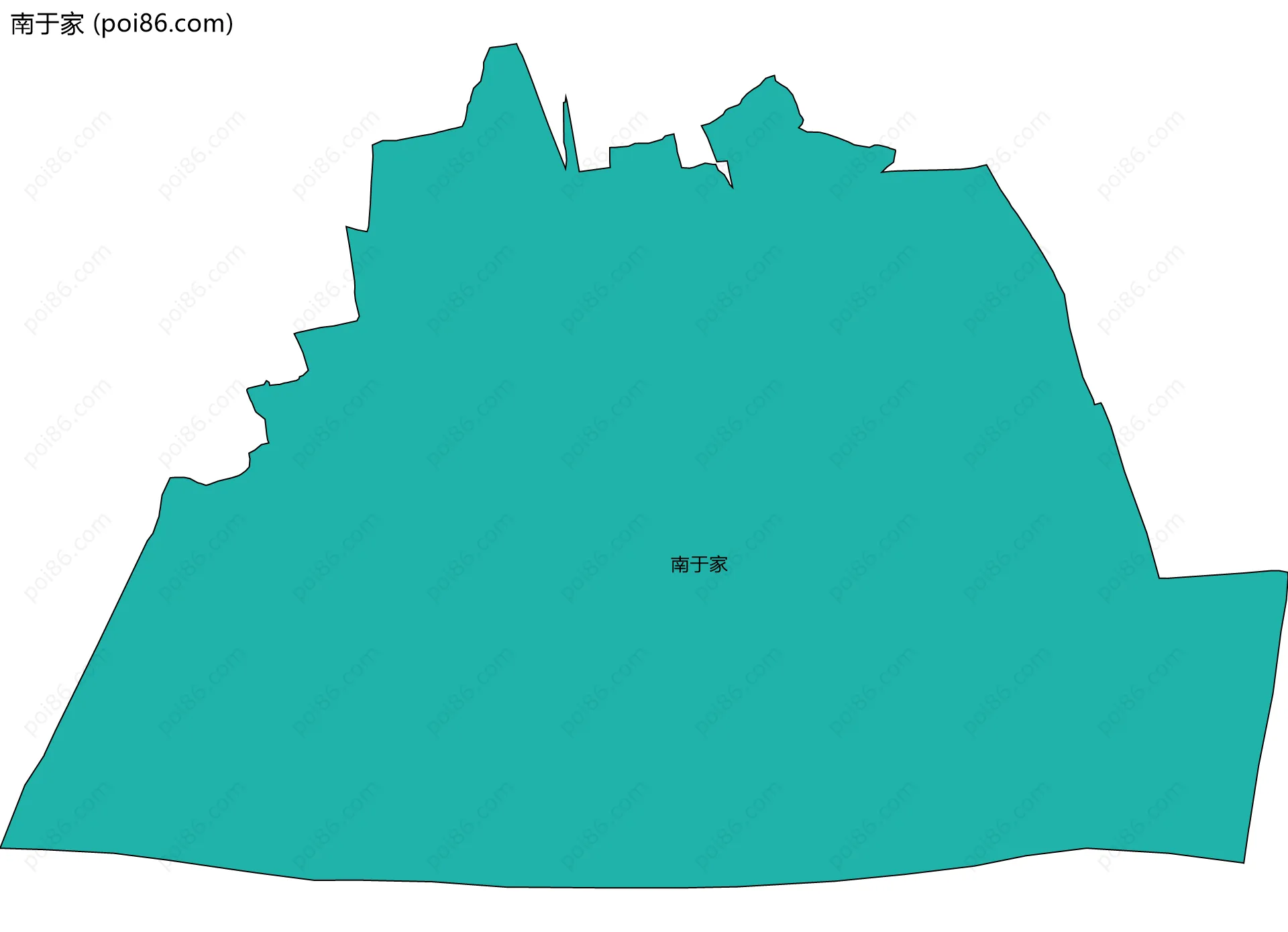 南于家边界地图